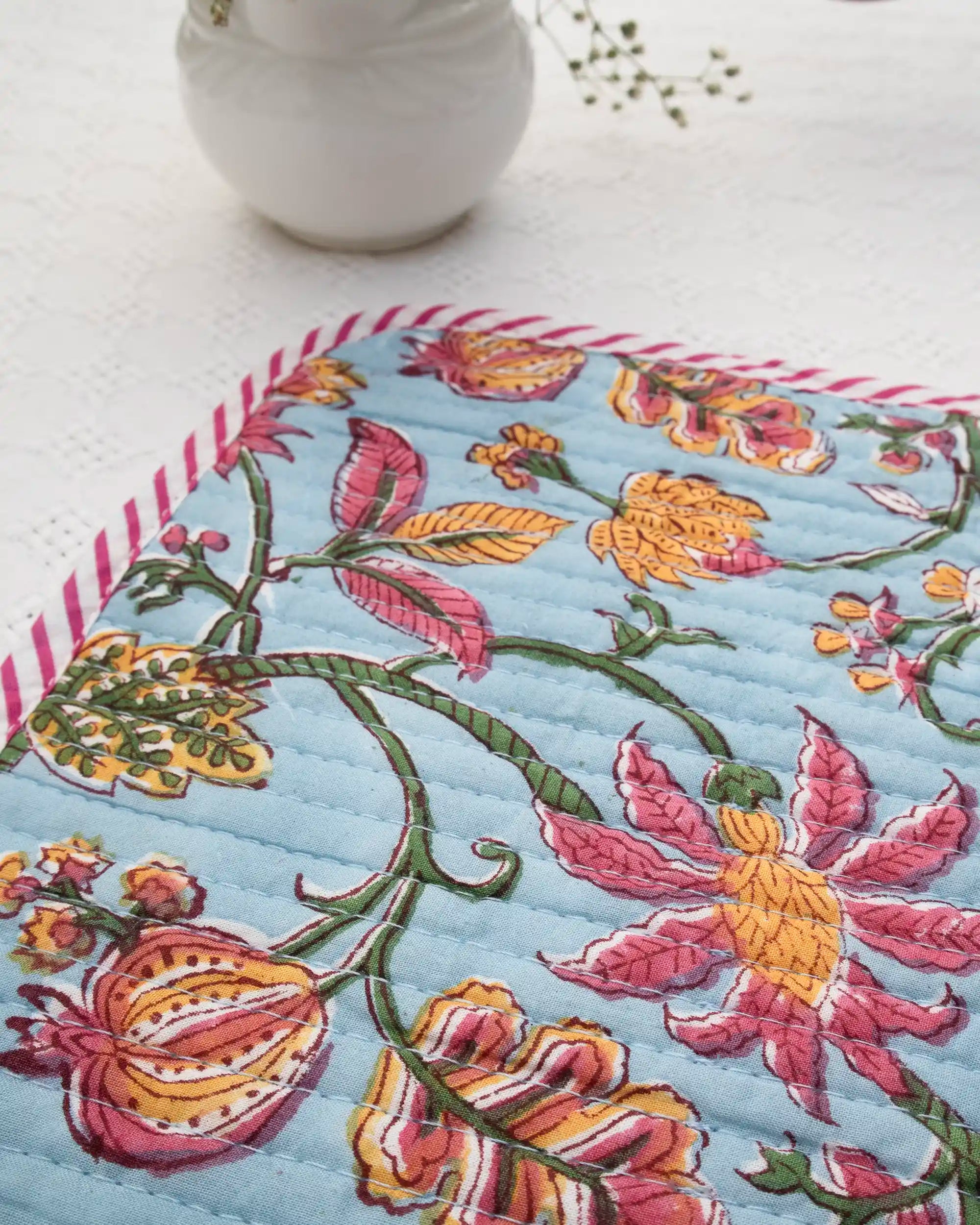 Rainbow Garden Reversible Placemats (Choose 4 or 6) | Singhvis