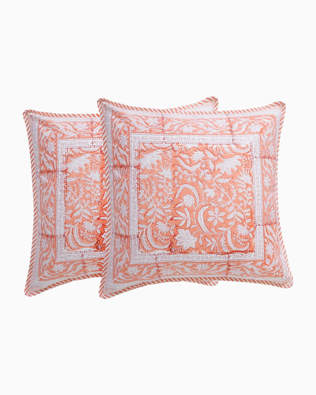 Ash Cushion Cover (Set of 2) Peach | Singhvis