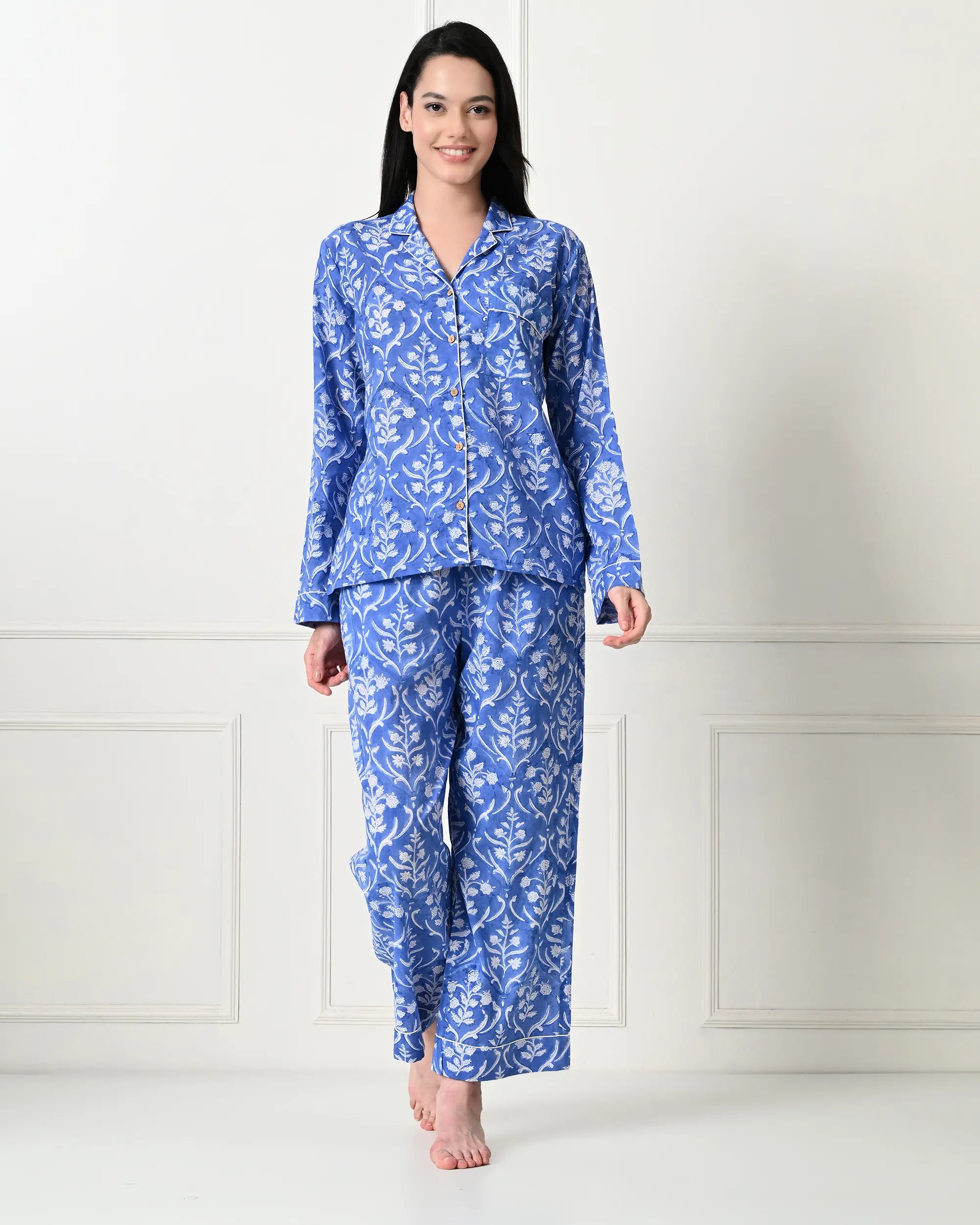 Blue Petals Pajamas | Singhvis