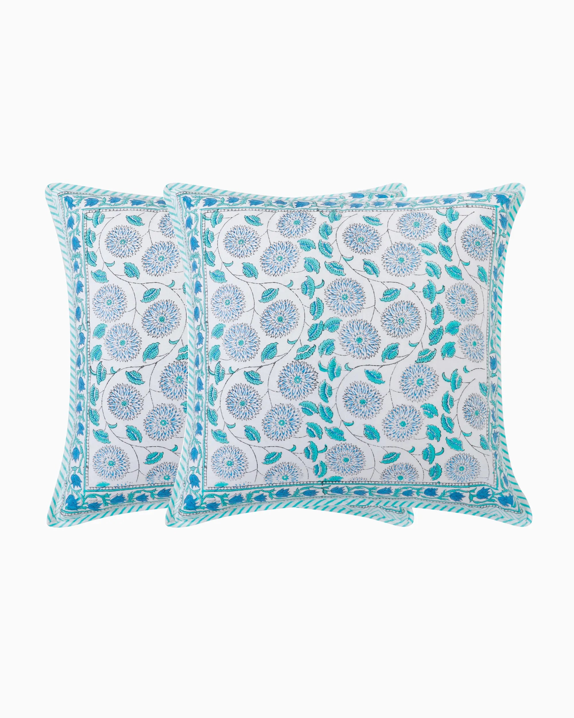 Cassia Cushion Cover (Set of 2) Green | Singhvis