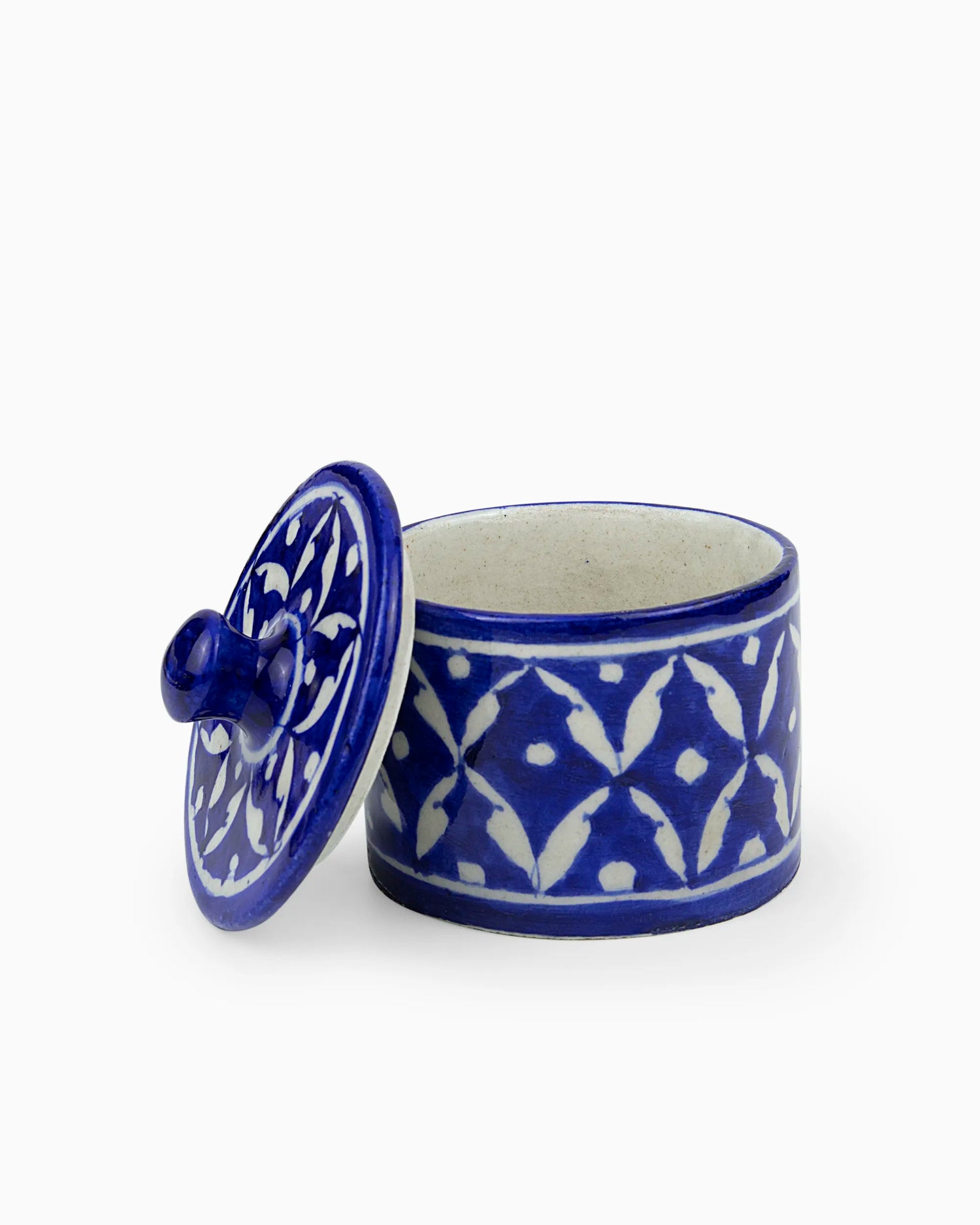Ceramic Container with Lid - Bathroom Organizer | Singhvis