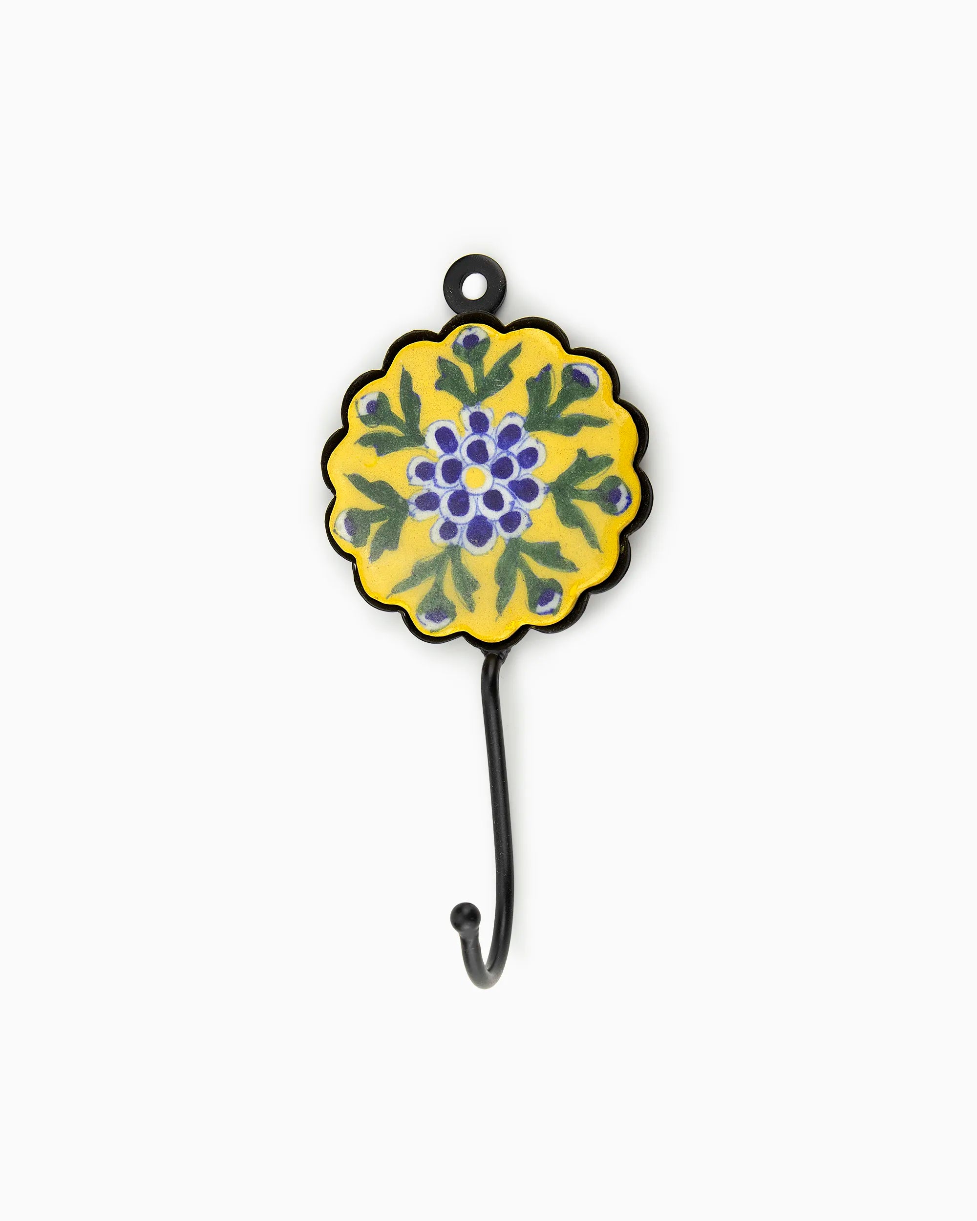 Ceramic Melon Iron Tile Hook (Set of 2) | Singhvis