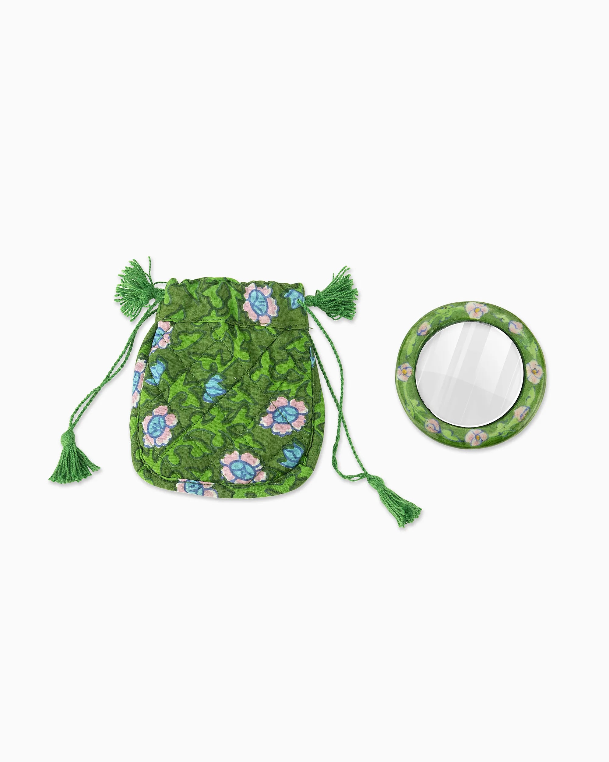 Ceramic Mirror with Pouch | Singhvis