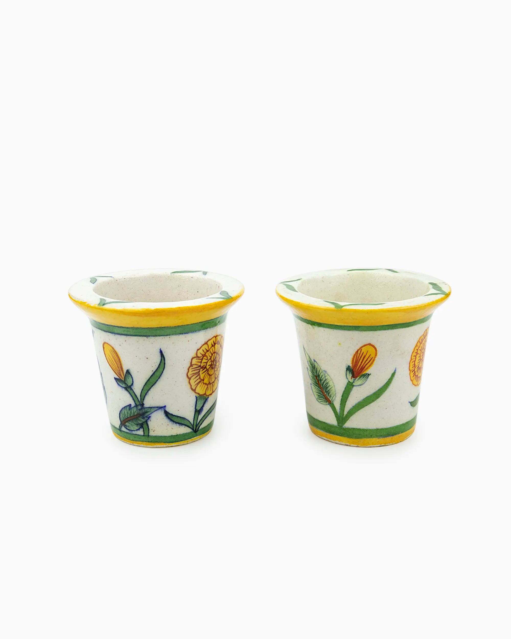 Ceramic Planter Pot (Set of 2) White | Singhvis