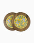 Ceramic Round Trivet (Set of 2) Yellow | Singhvis