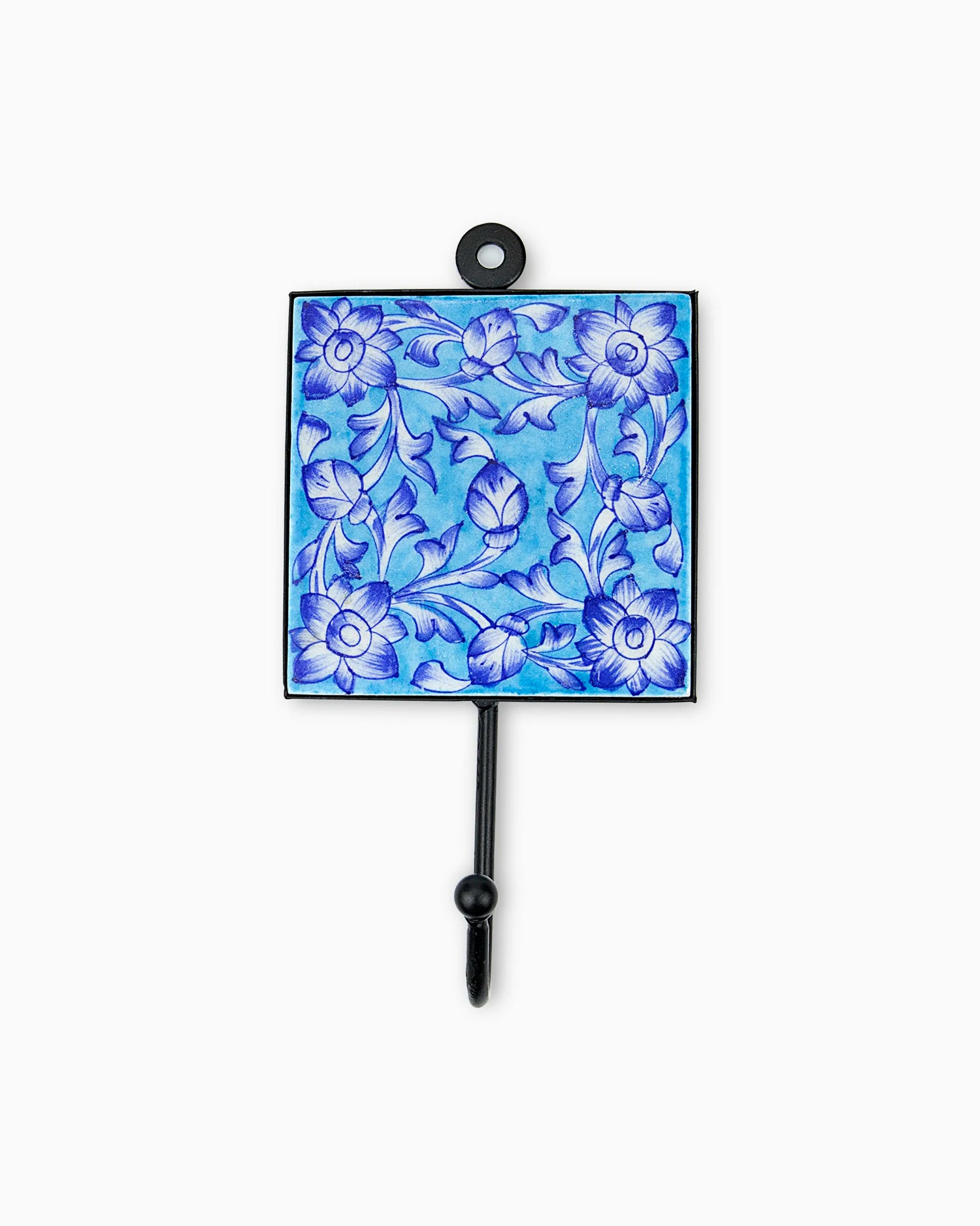 Ceramic Square Iron Tile Hook (Set of 2) | Singhvis