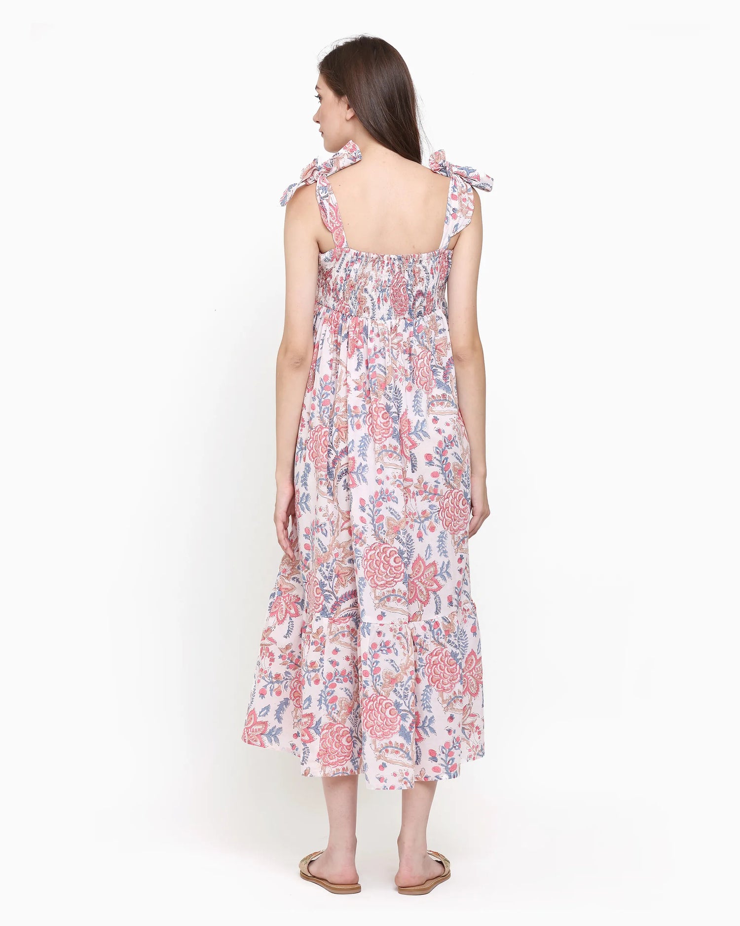 Florencia Bloomy Pink Dress | Singhvis