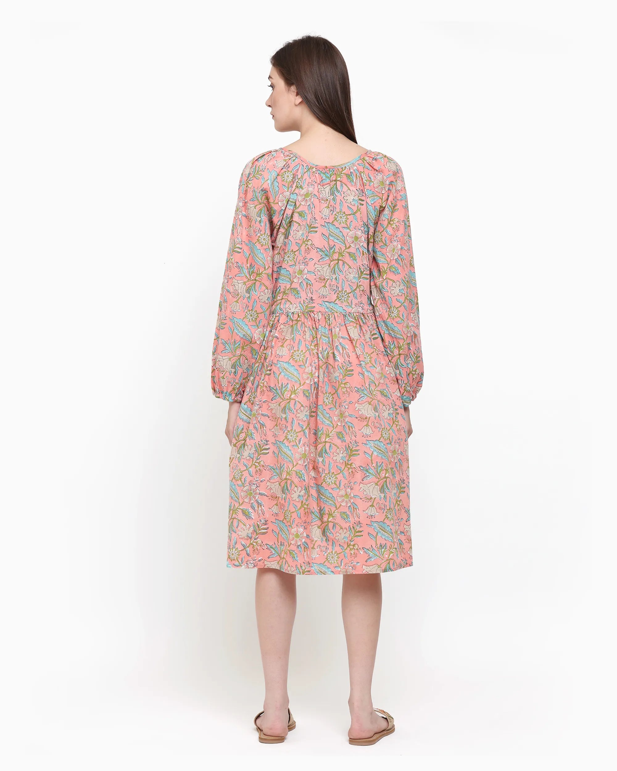 Frida Ace Peach Dress