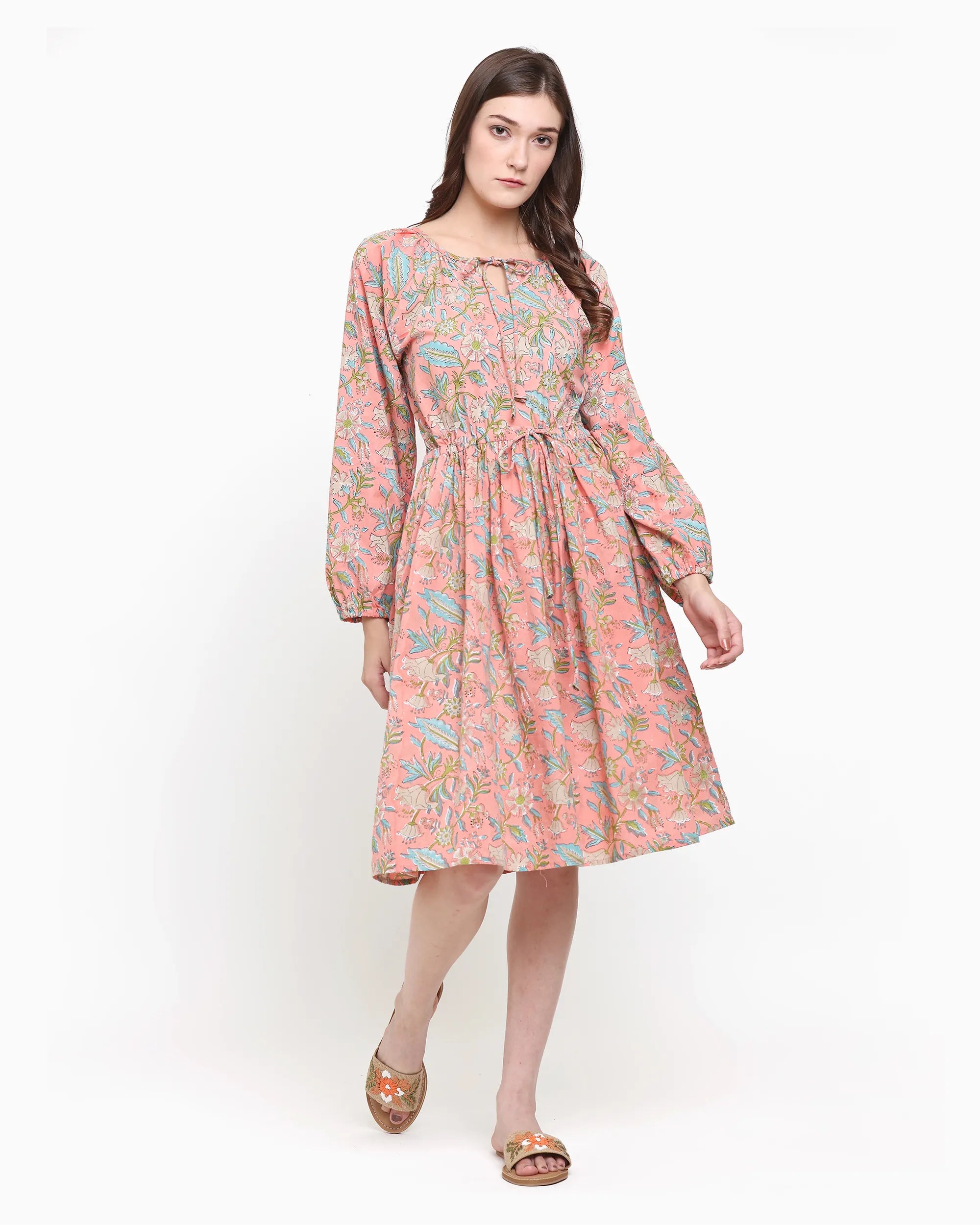 Frida Ace Peach Dress