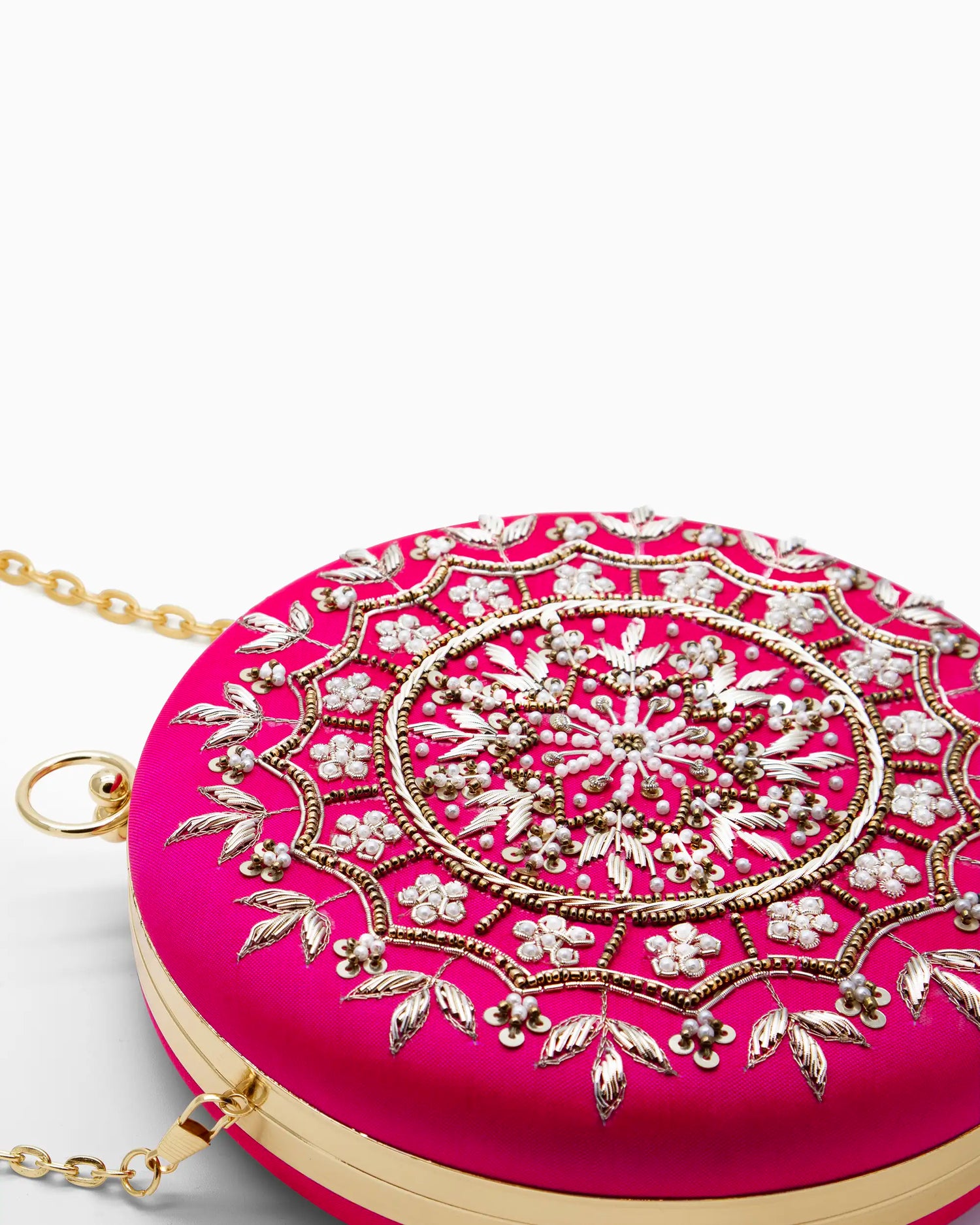 Hot Pink Starburst Evening Clutch | Singhvis