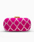 Modern Pink Evening Clutch | Singhvis