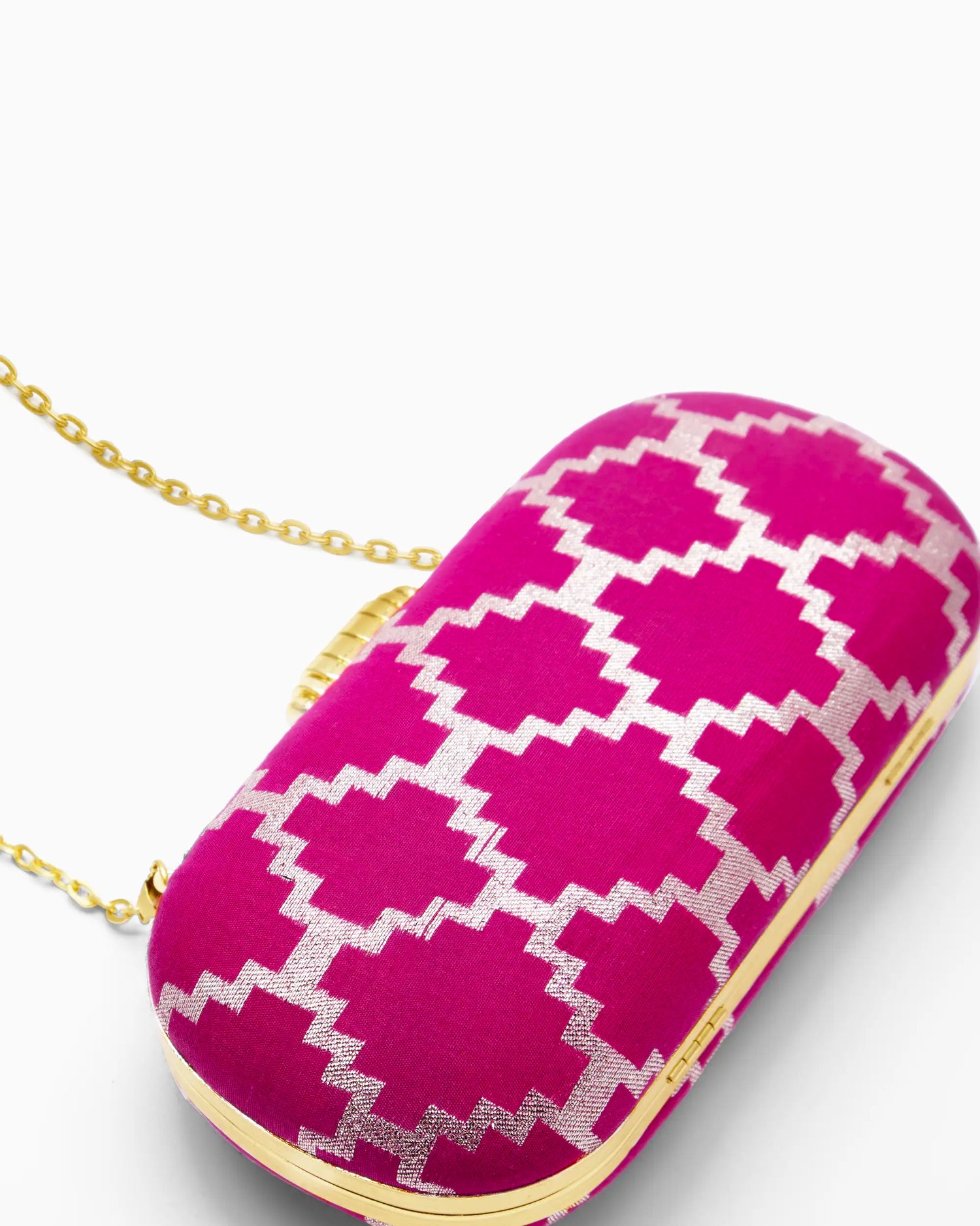 Modern Pink Evening Clutch | Singhvis