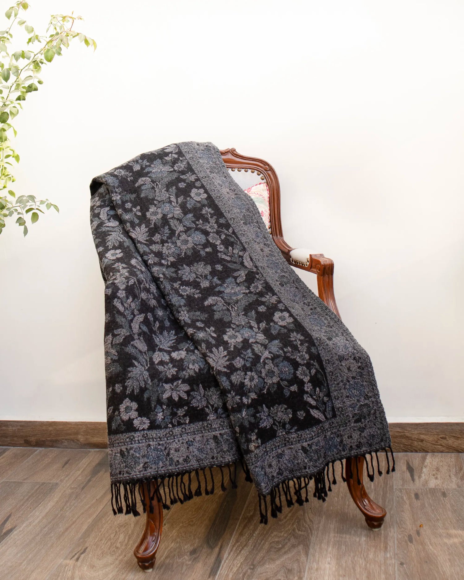 Noir Wool Throw | Singhvis