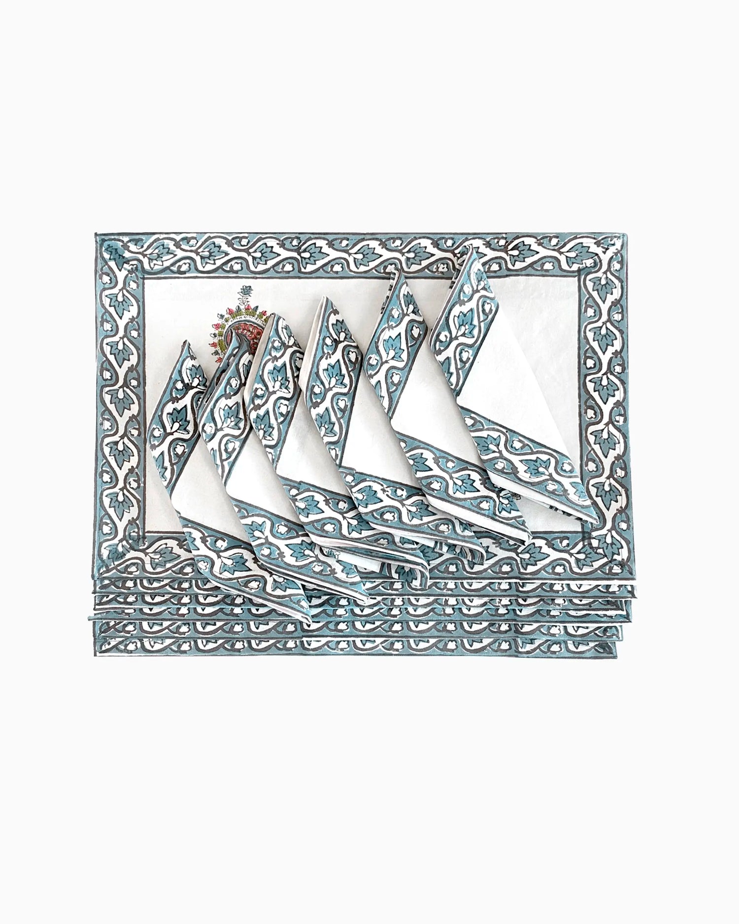 Paisley Placemats & Napkins (Set of 12) | Singhvis