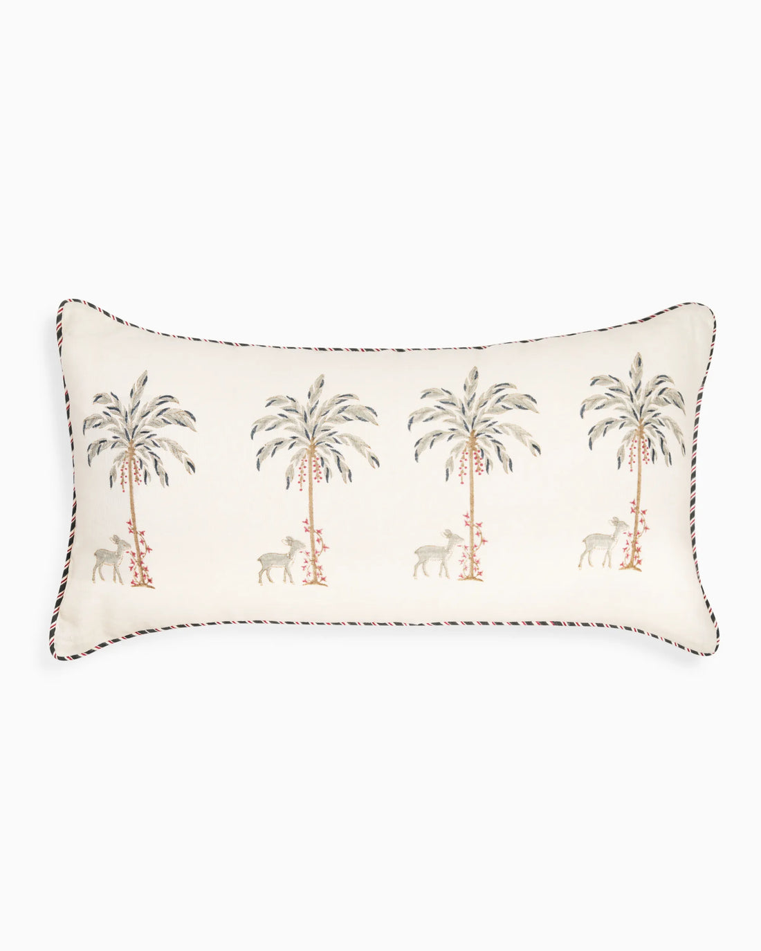 Playful Deer Cushion Cover White | Singhvis