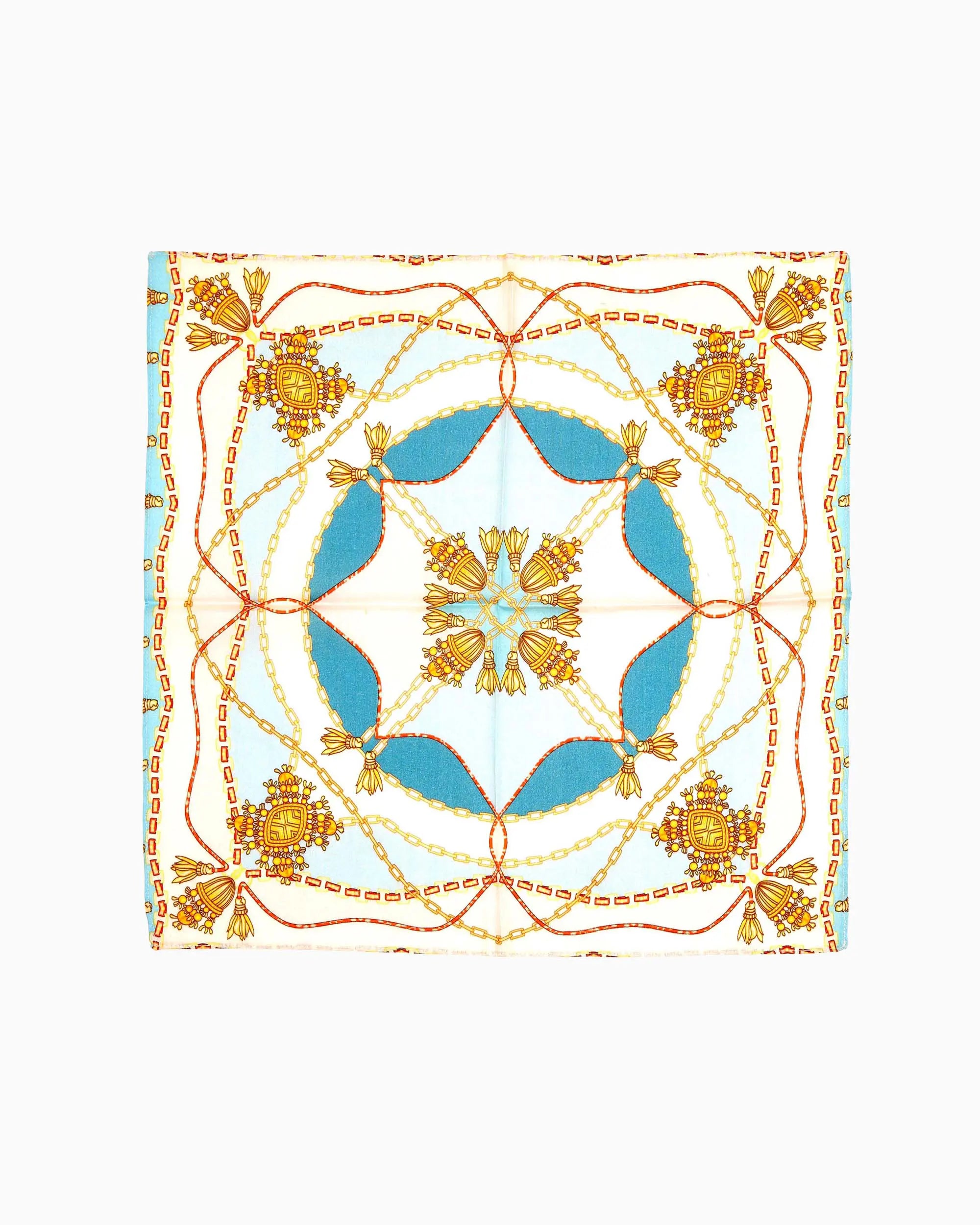 Printed Pocket Square Blue | Singhvis