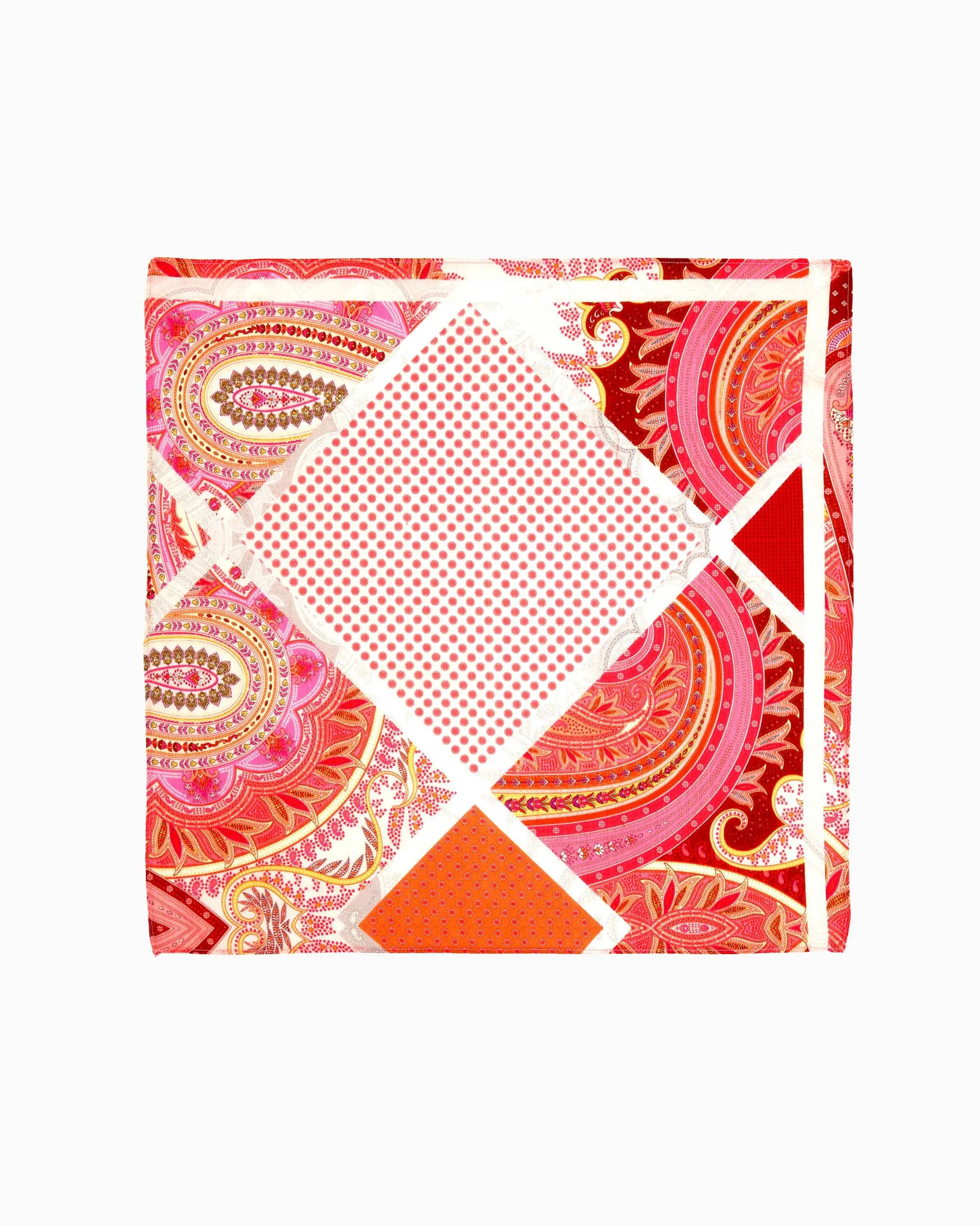 Printed Pocket Square Orange | Singhvis
