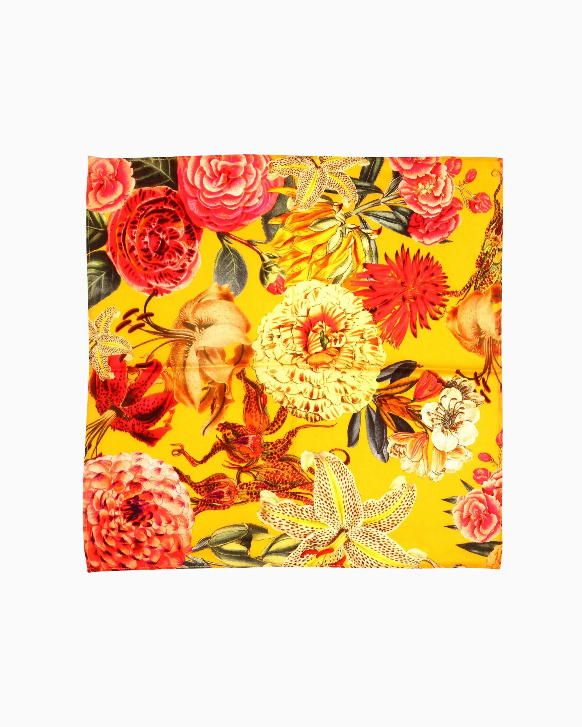 Printed Pocket Square Yellow | Singhvis