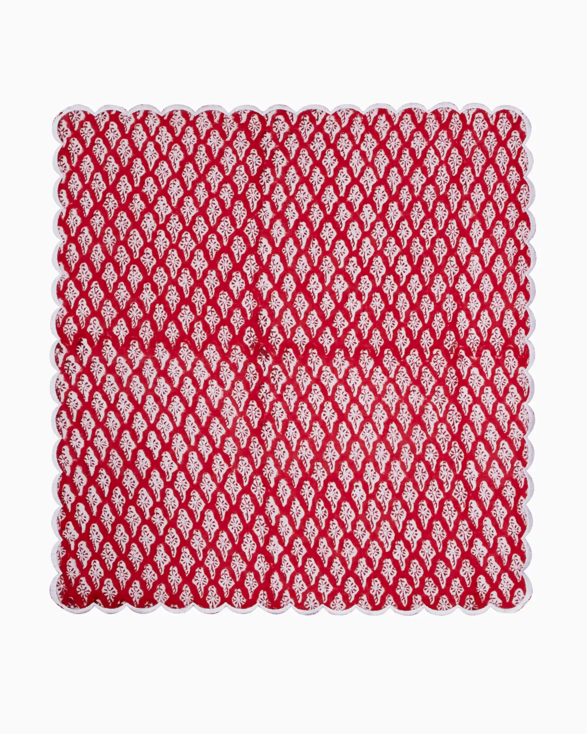 Red Ruby Napkin Set (Choose 4 or 6) | Singhvis