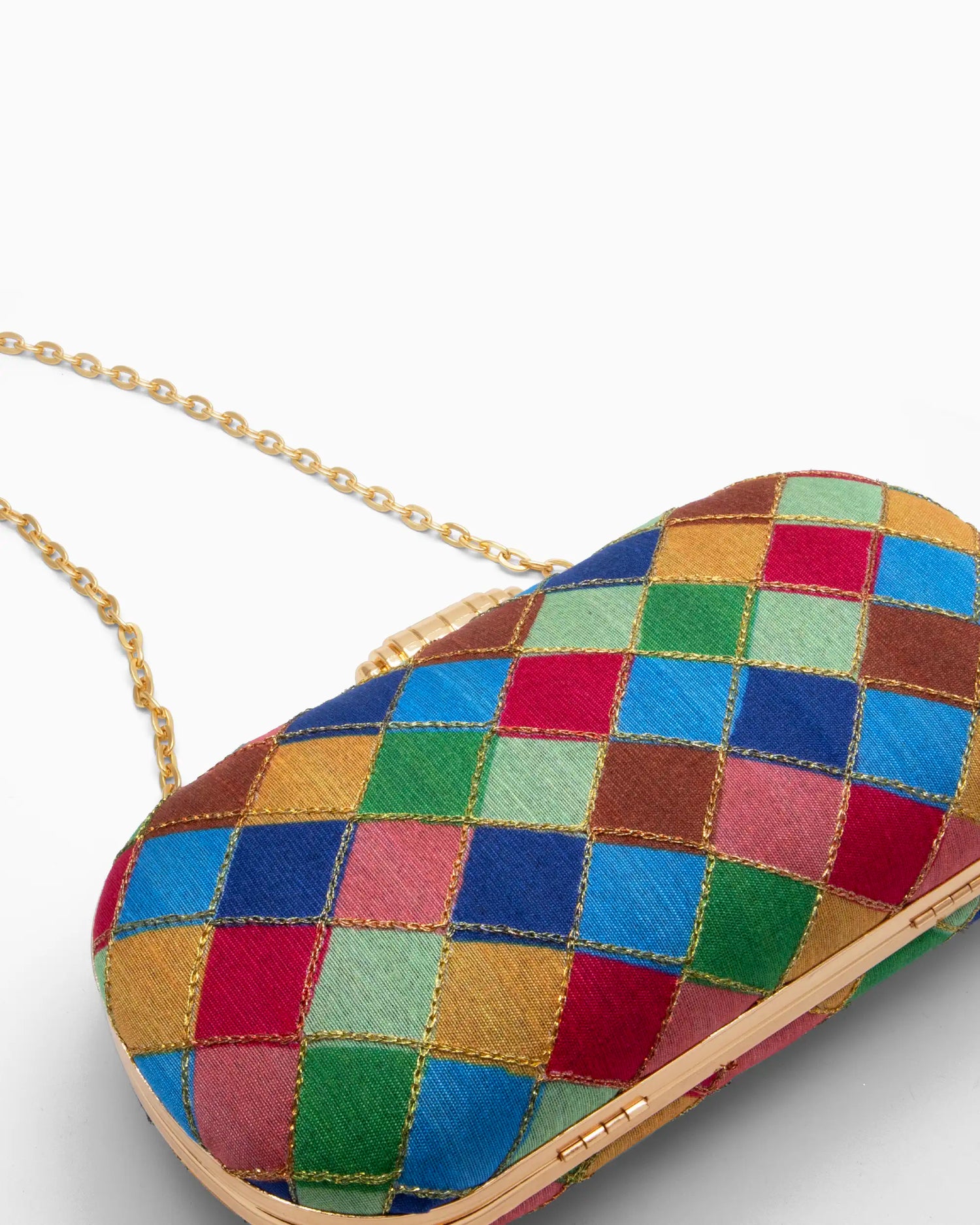 Retro Multicolor Patchwork Evening Clutch | Singhvis
