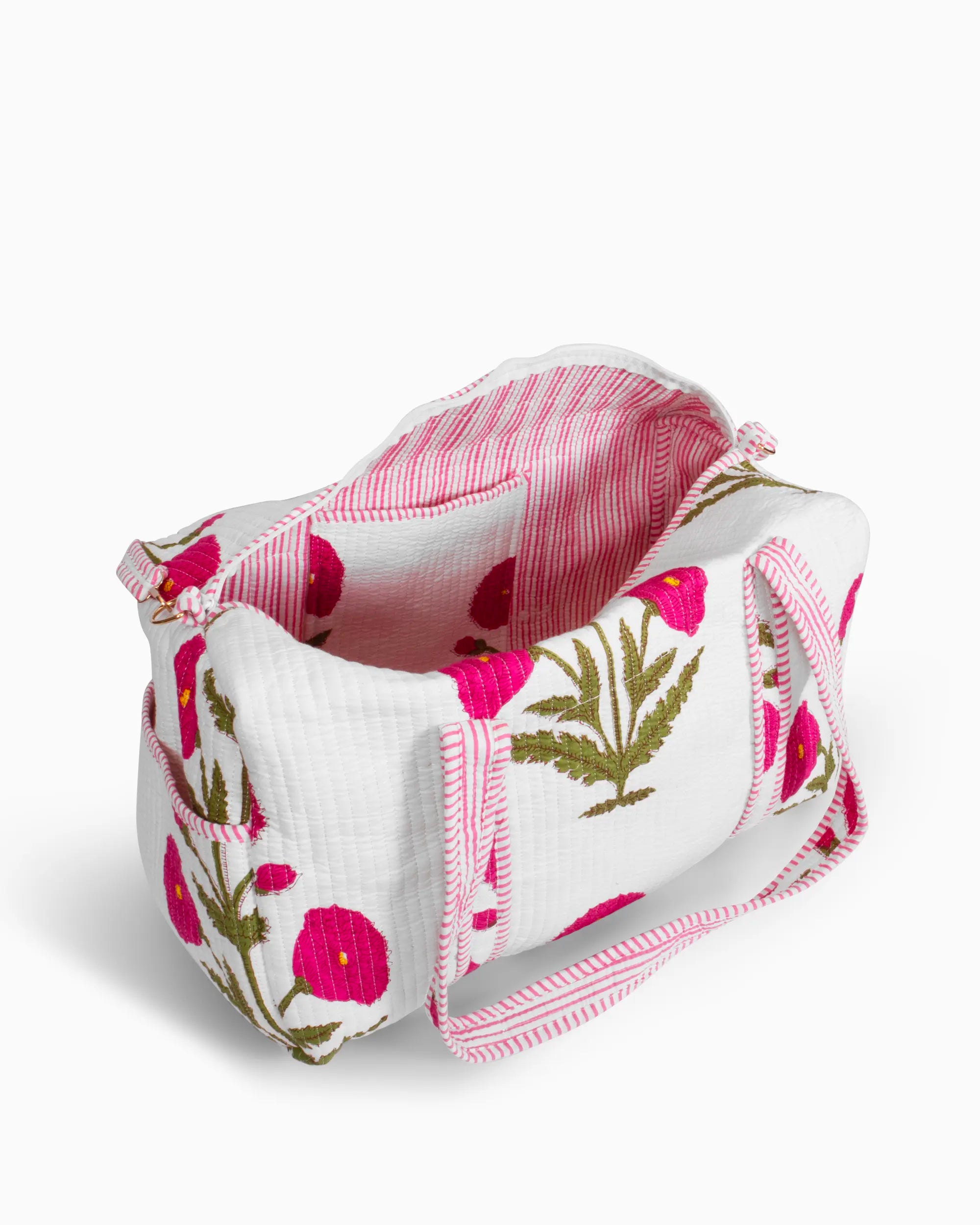 Wild Poppy Pink Duffle Bag | Singhvis