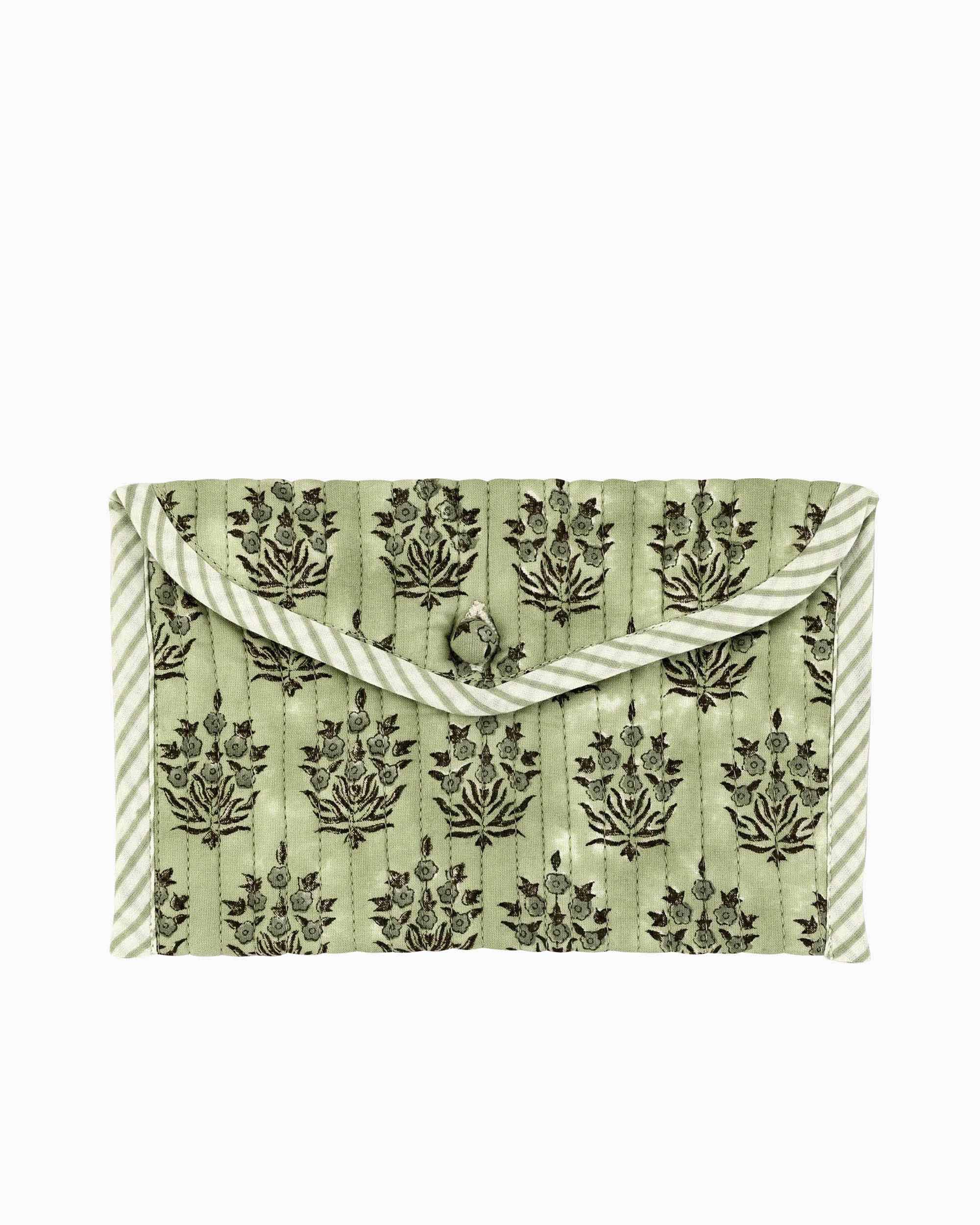 Block Printed Quilted Pouch | Singhvis