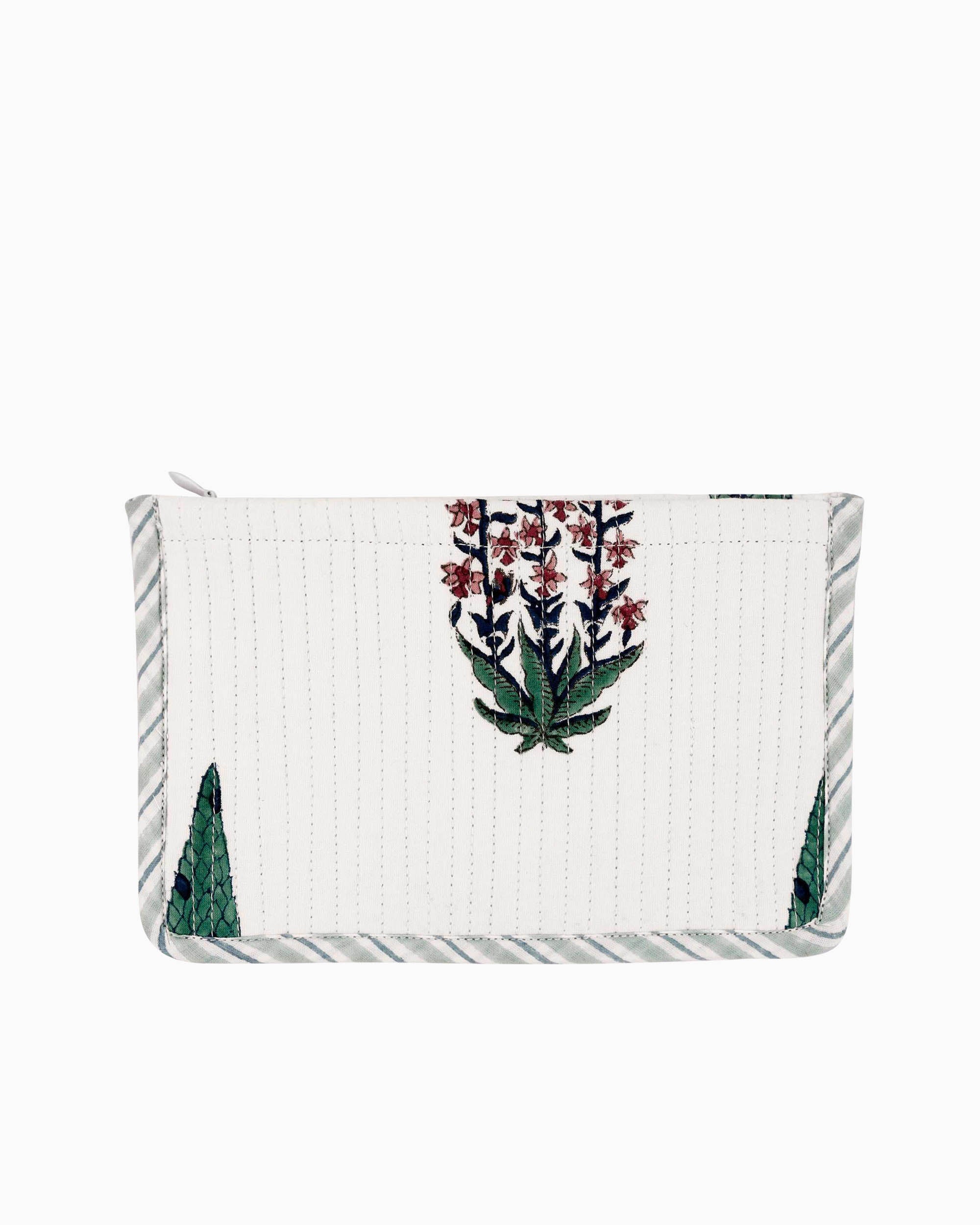 Block Printed Quilted Pouch | Singhvis