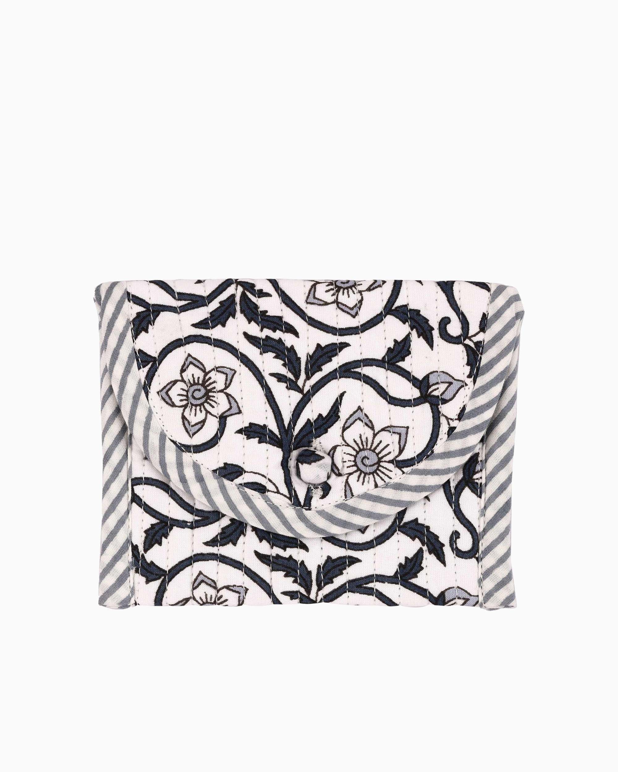 Block Printed Quilted Pouch | Singhvis
