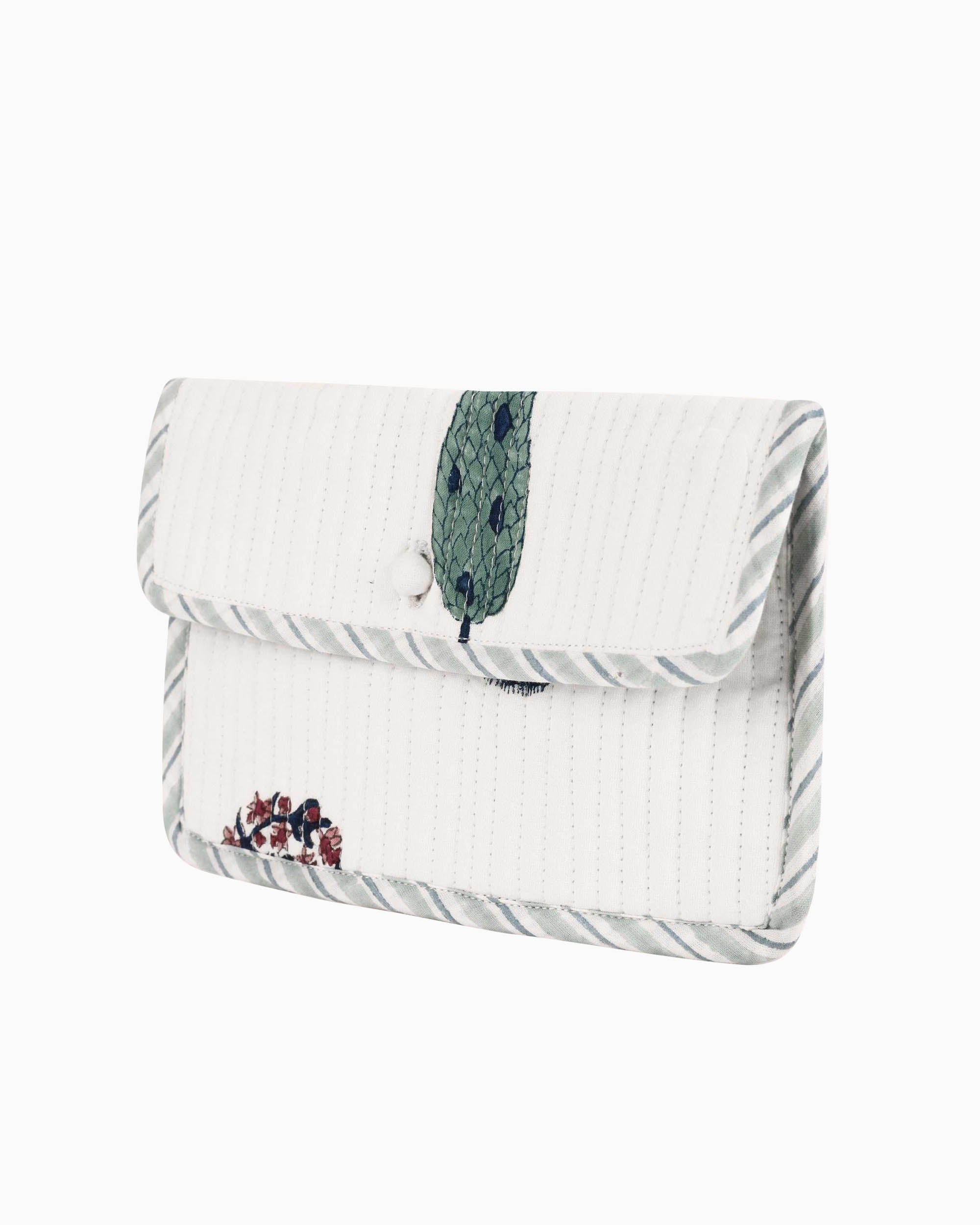 Block Printed Quilted Pouch | Singhvis