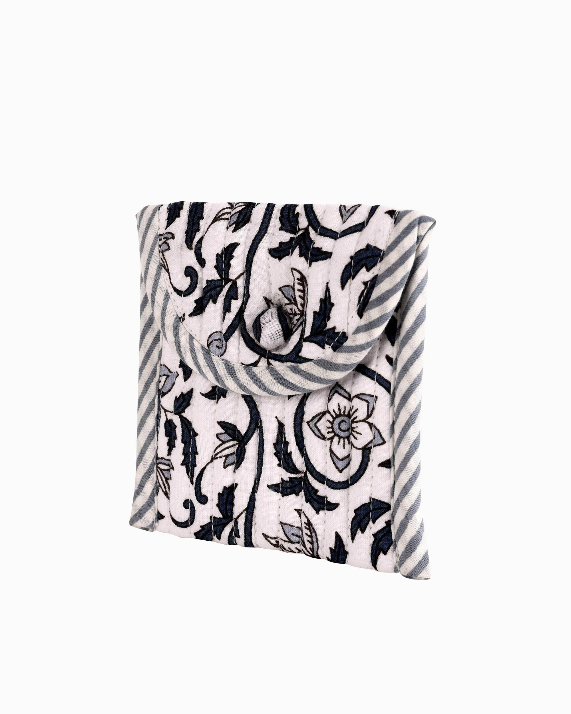 Block Printed Quilted Pouch | Singhvis