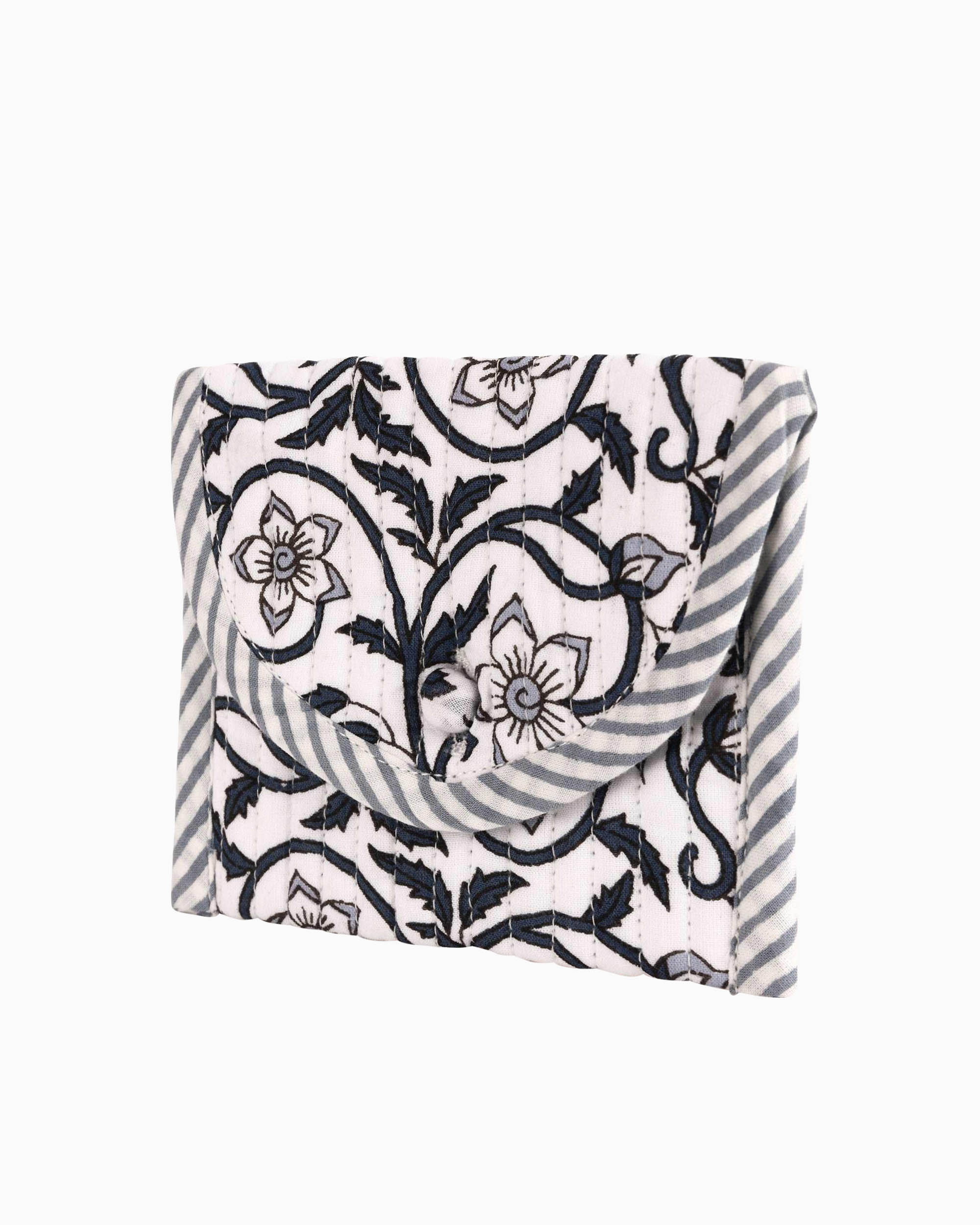 Block Printed Quilted Pouch | Singhvis