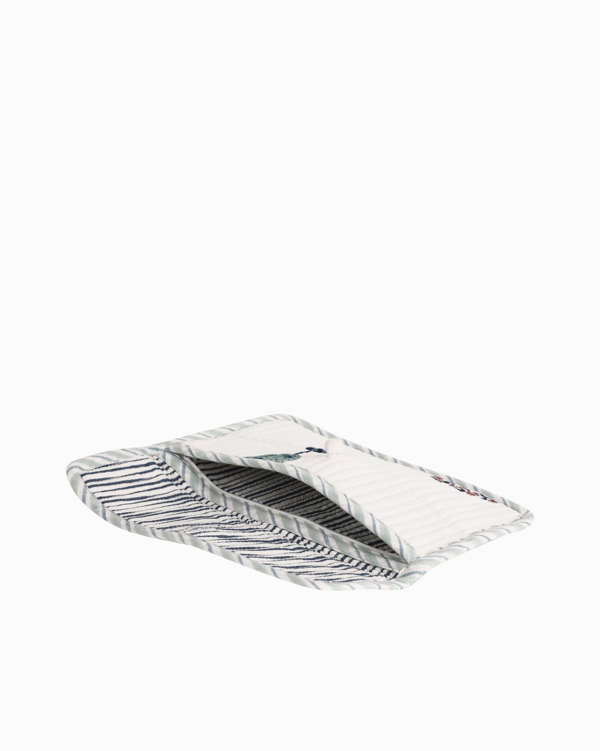 Block Printed Quilted Pouch | Singhvis