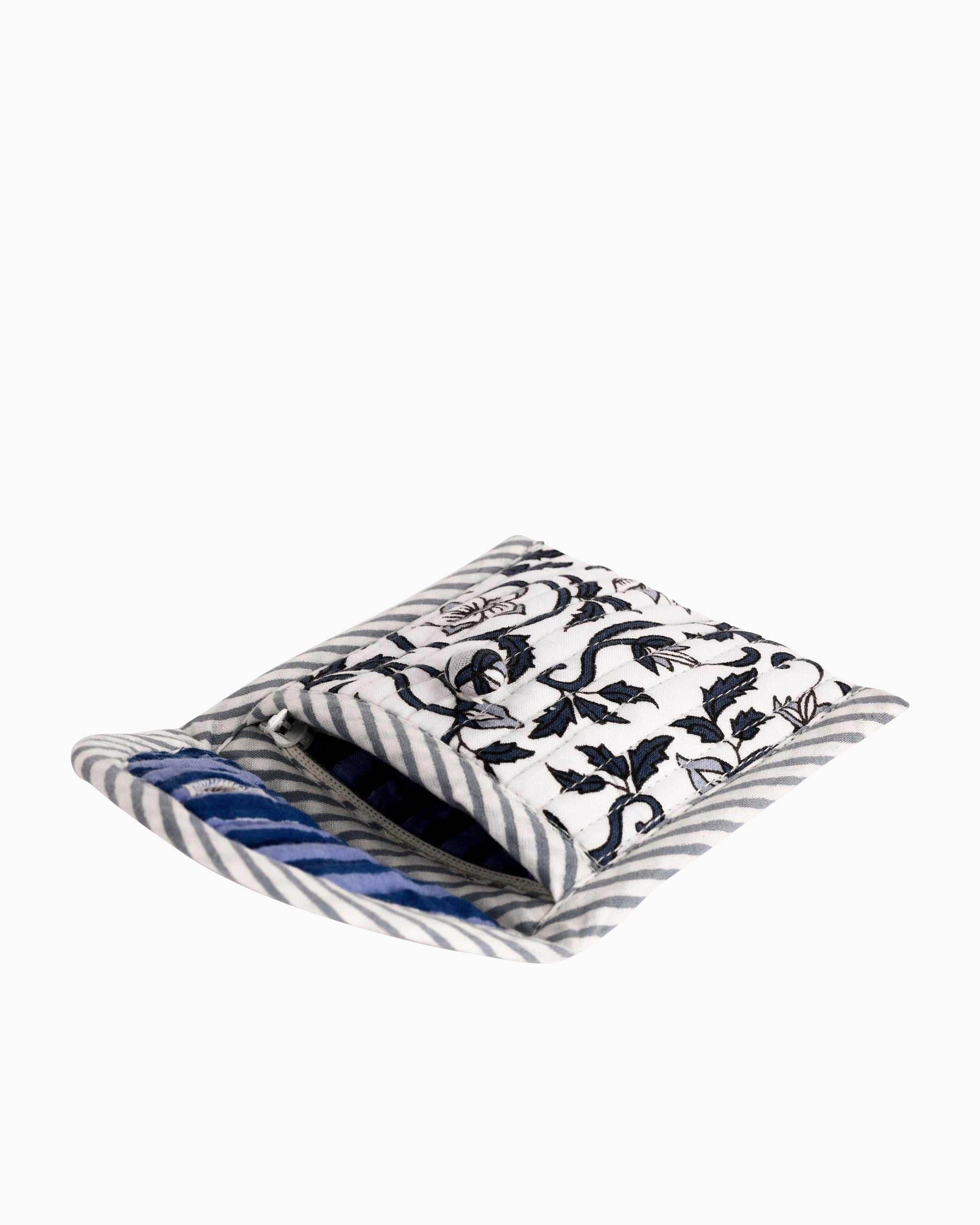 Block Printed Quilted Pouch | Singhvis