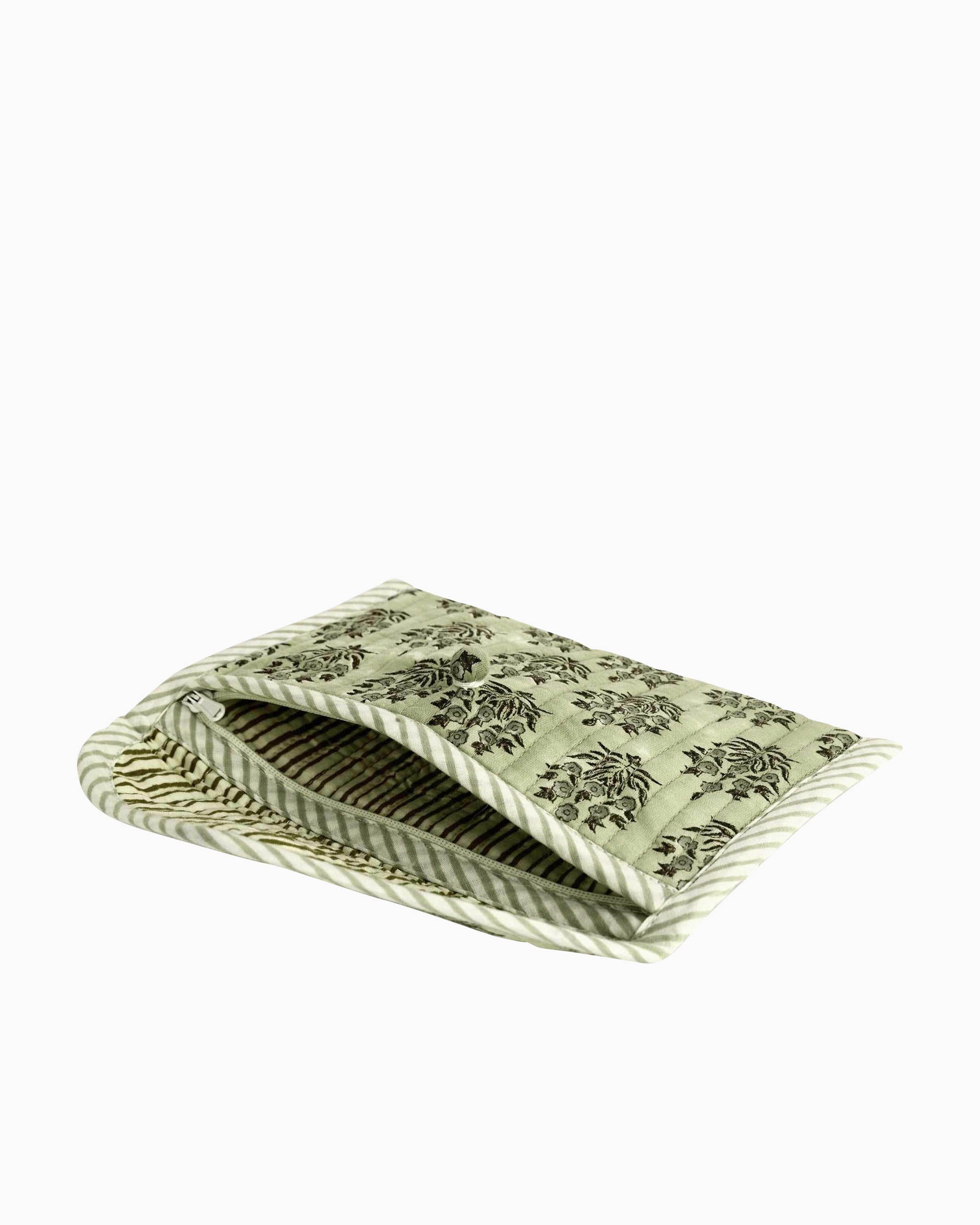 Block Printed Quilted Pouch | Singhvis
