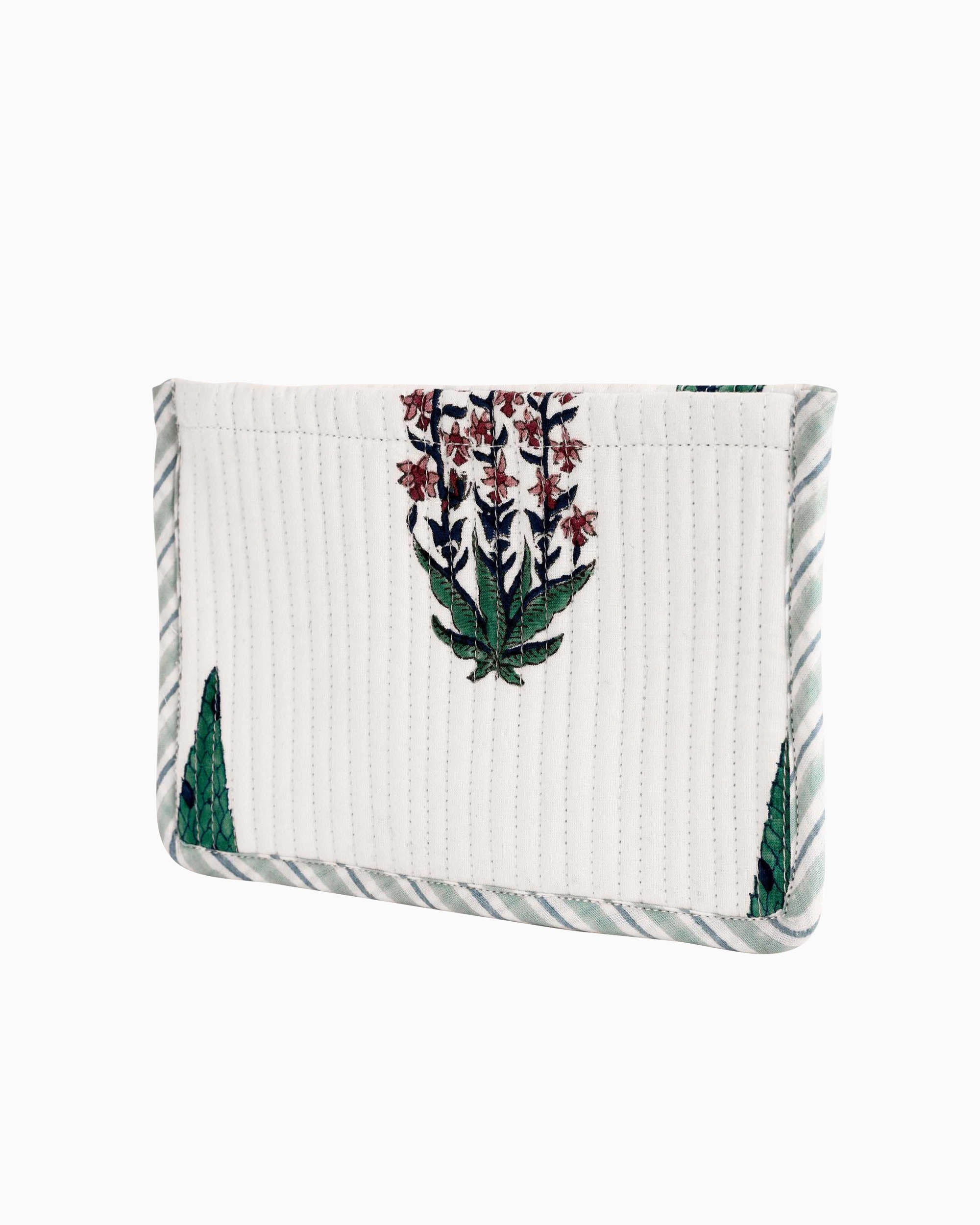 Block Printed Quilted Pouch | Singhvis