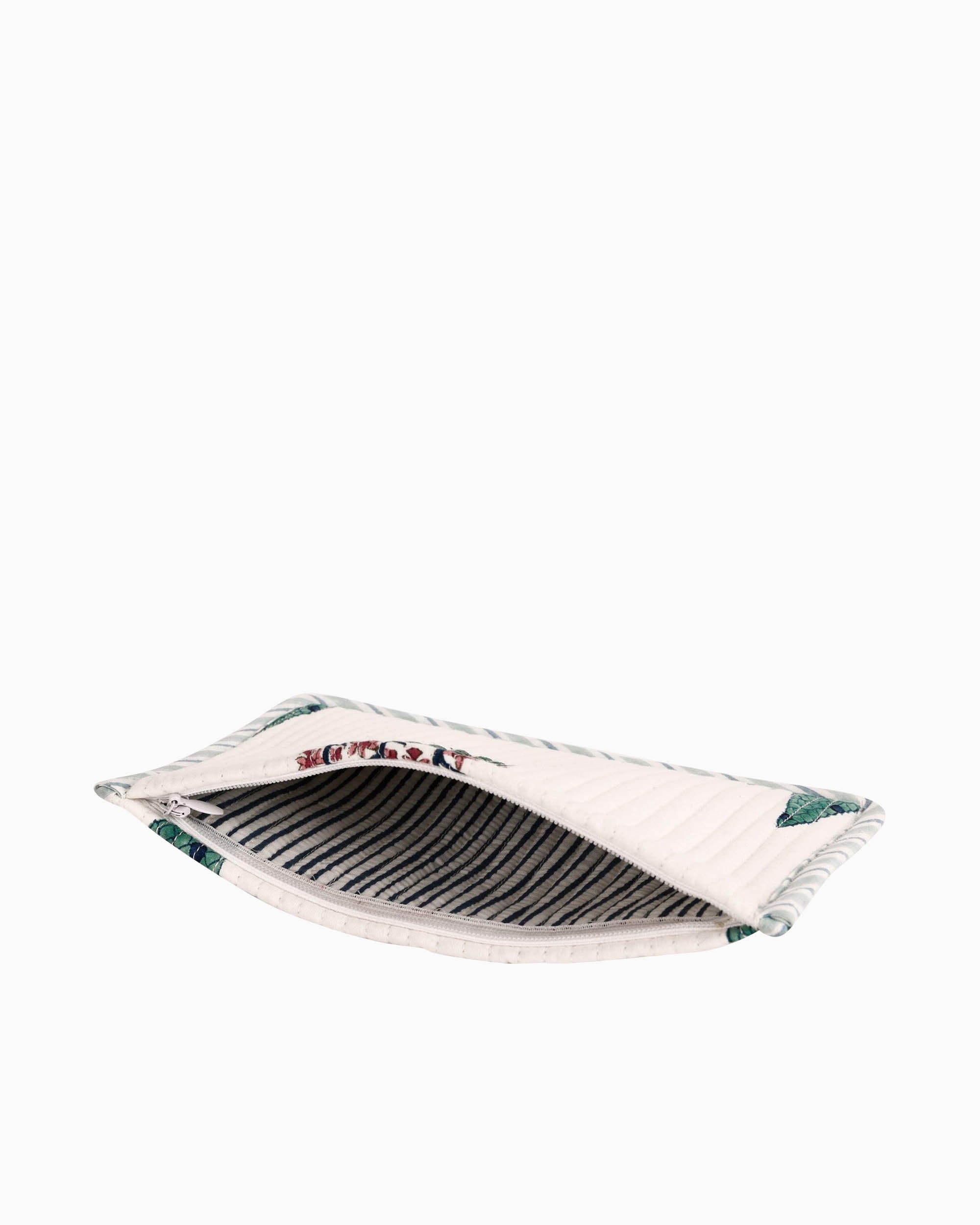 Block Printed Quilted Pouch | Singhvis
