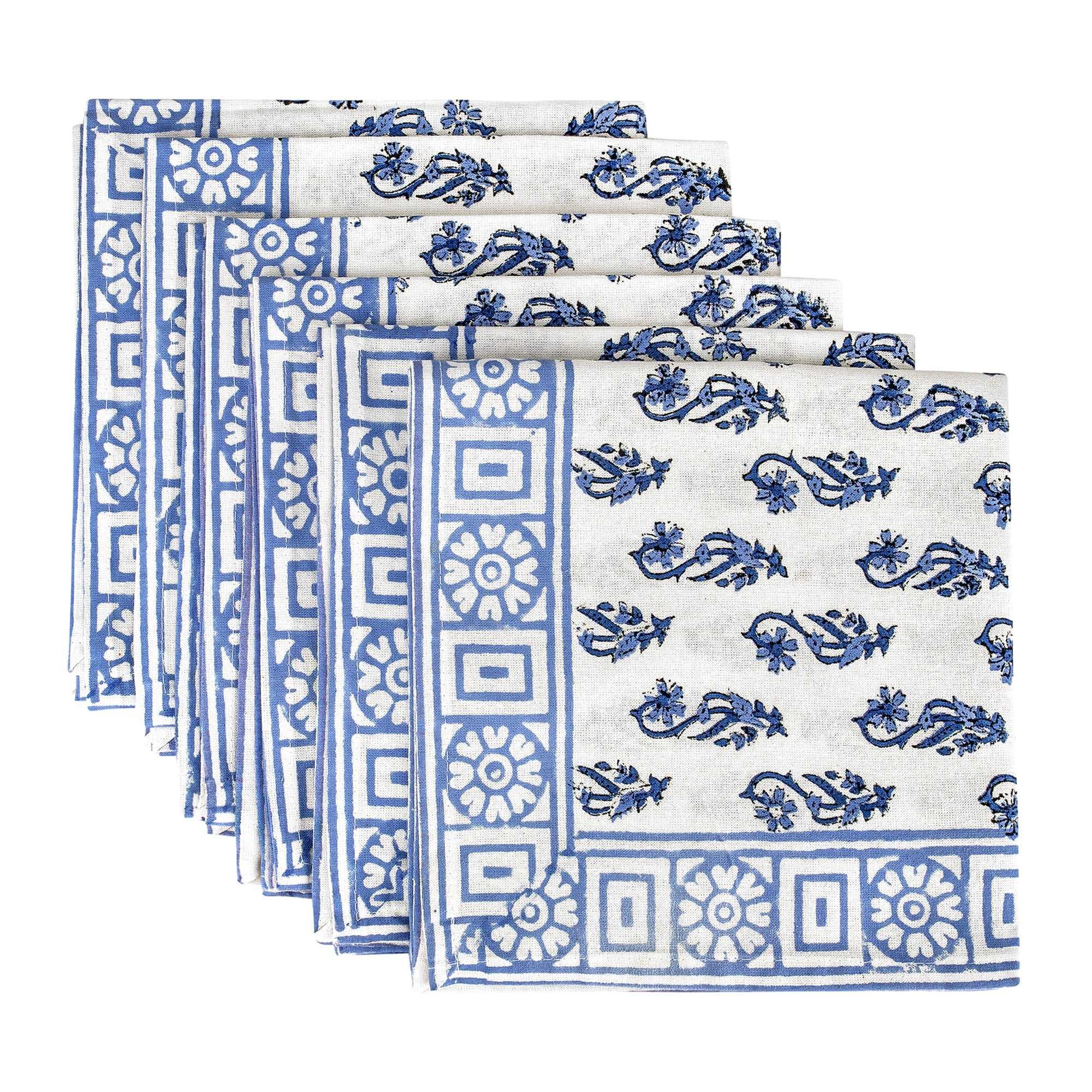 Bluestar Placemats & Napkins (Set of 12) | Singhvis