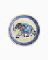 Ceramic Elephant Embossed Wall Décor Plate | Singhvis
