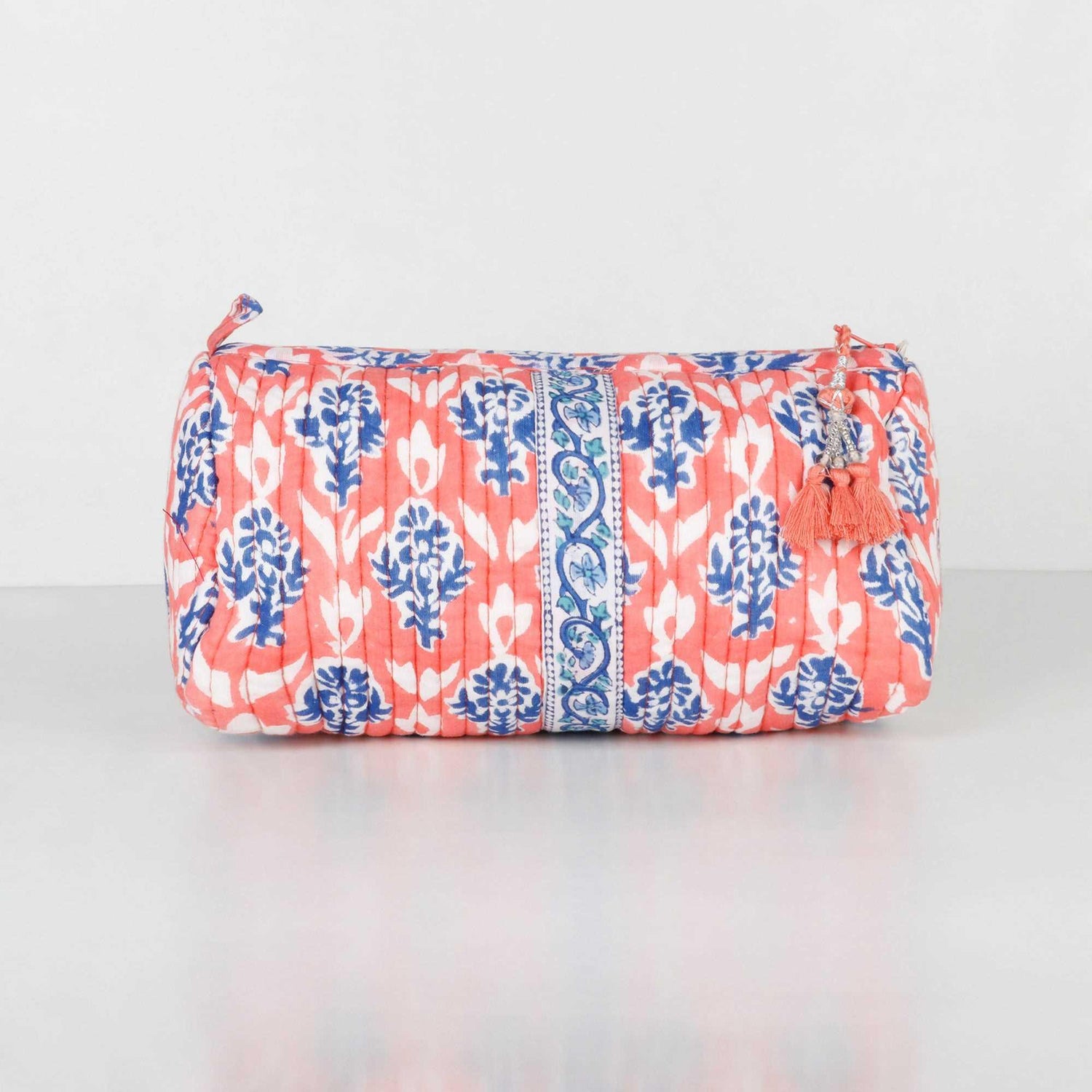 Dewberry Cosmetic Bag S Orange Border | Singhvis