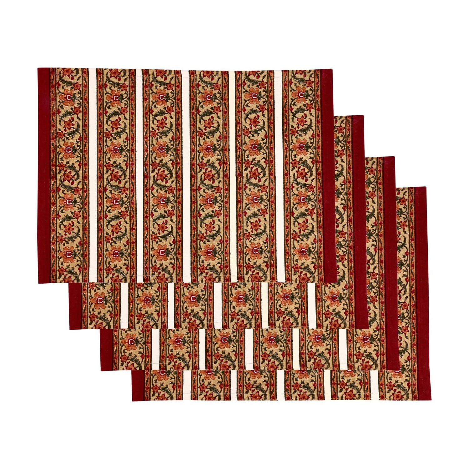 Flora Placemats & Napkins (Set of 8) | Singhvis