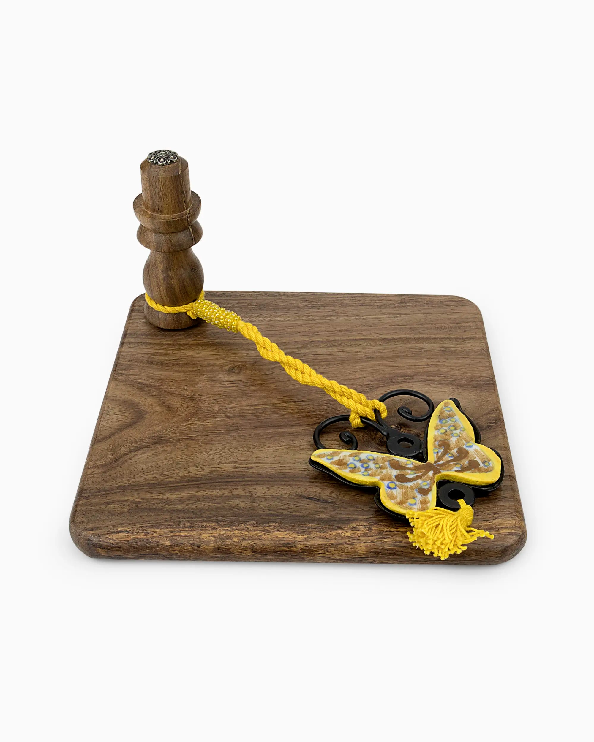 Wooden Napkin Holder with Ceramic Tile Stopper (Set of 2) | Singhvis