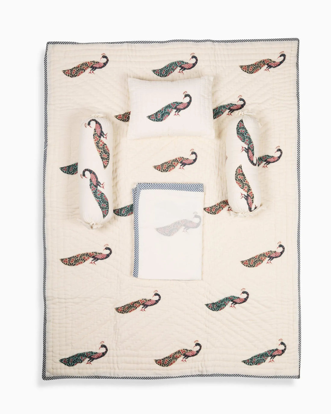 Luxury 5-Piece Peacock Baby Bedding Set | Singhvis