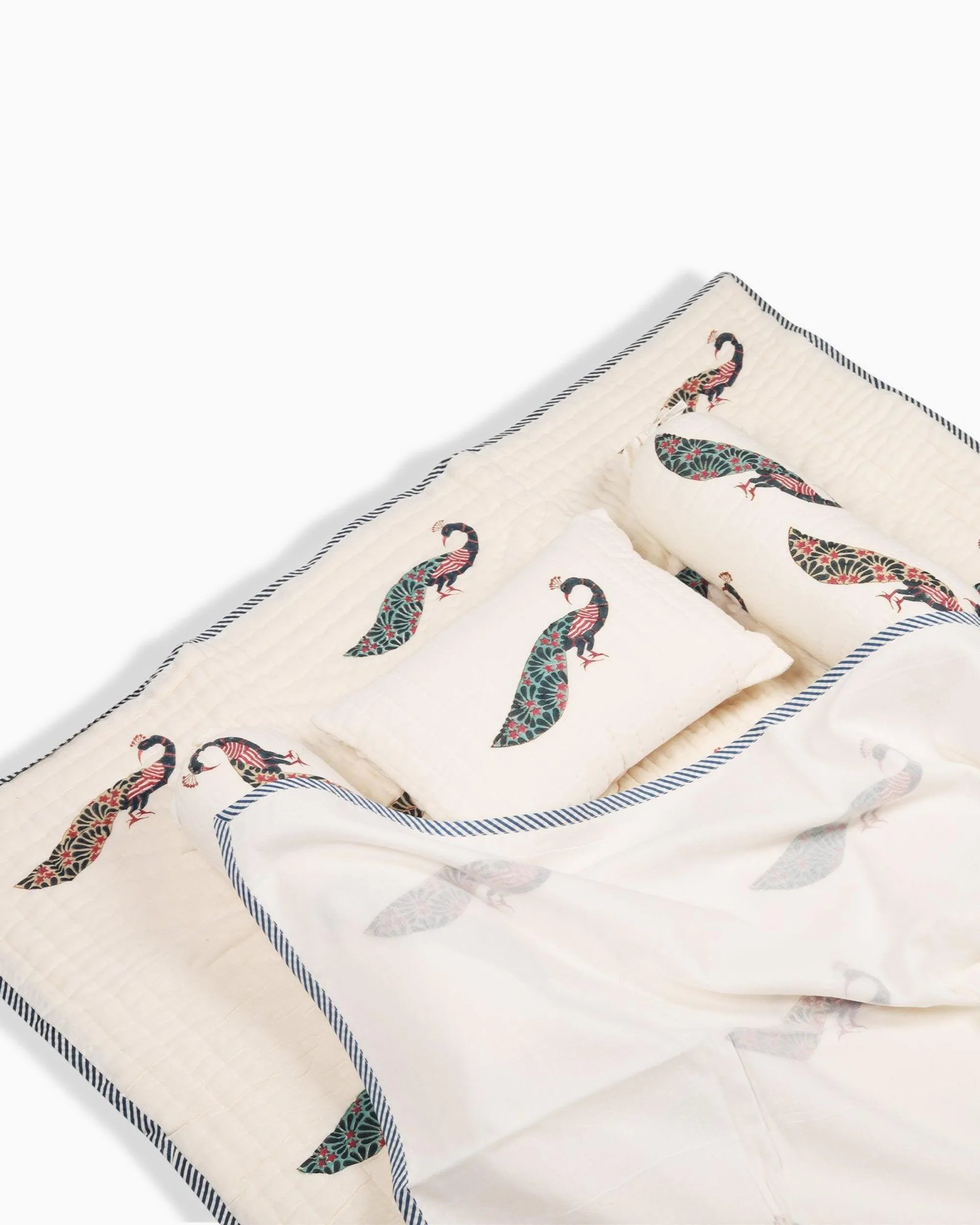 Luxury 5-Piece Peacock Baby Bedding Set | Singhvis
