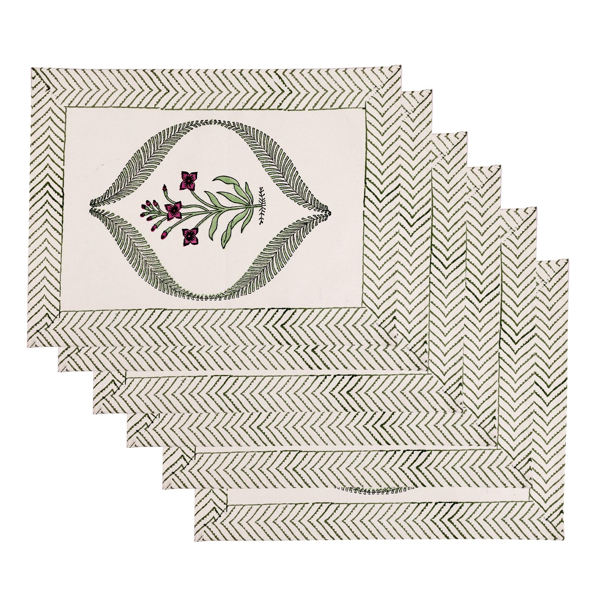 Petunia Placemats & Napkins (Set of 12) | Singhvis