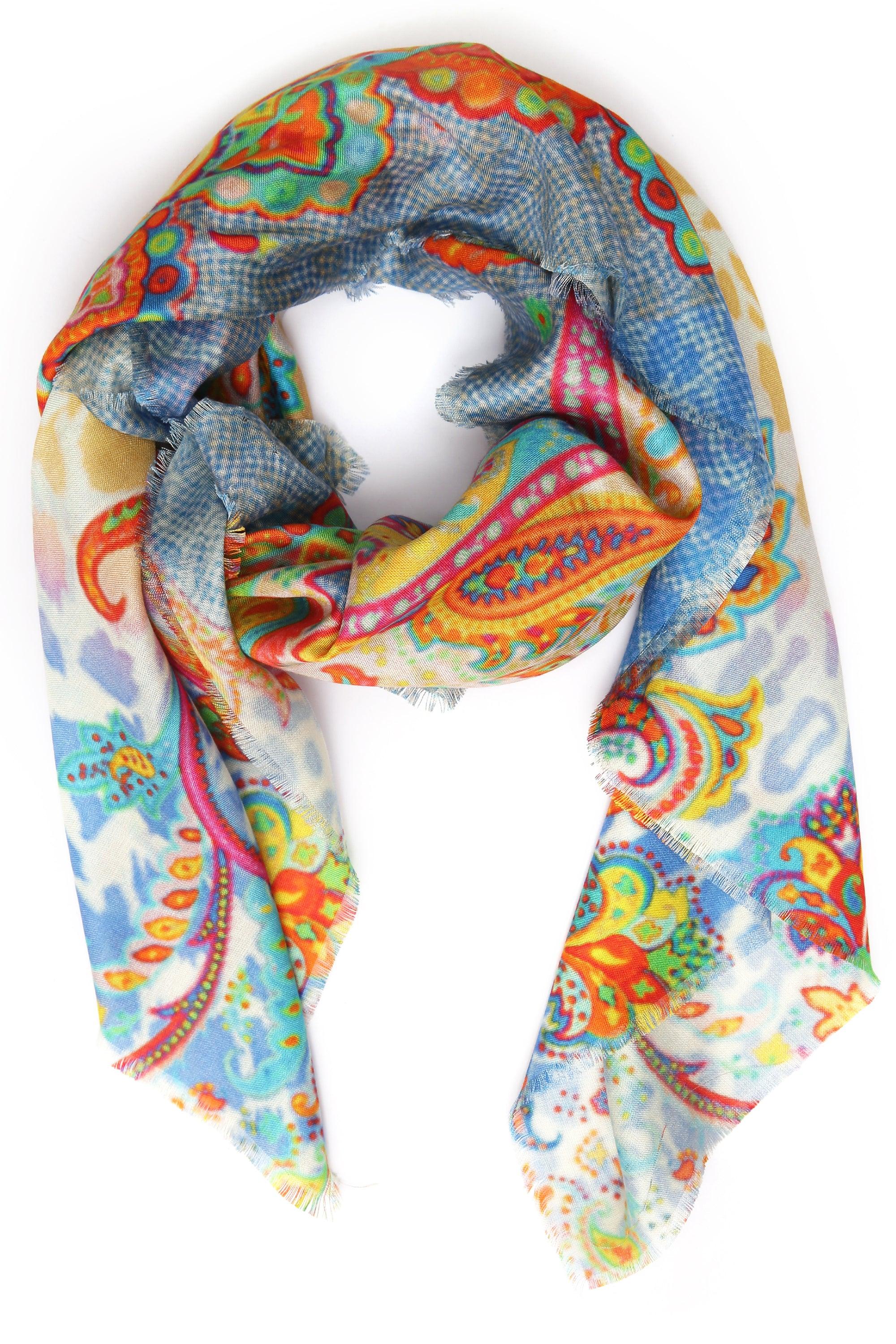 Printed Silk Scarf | Singhvis