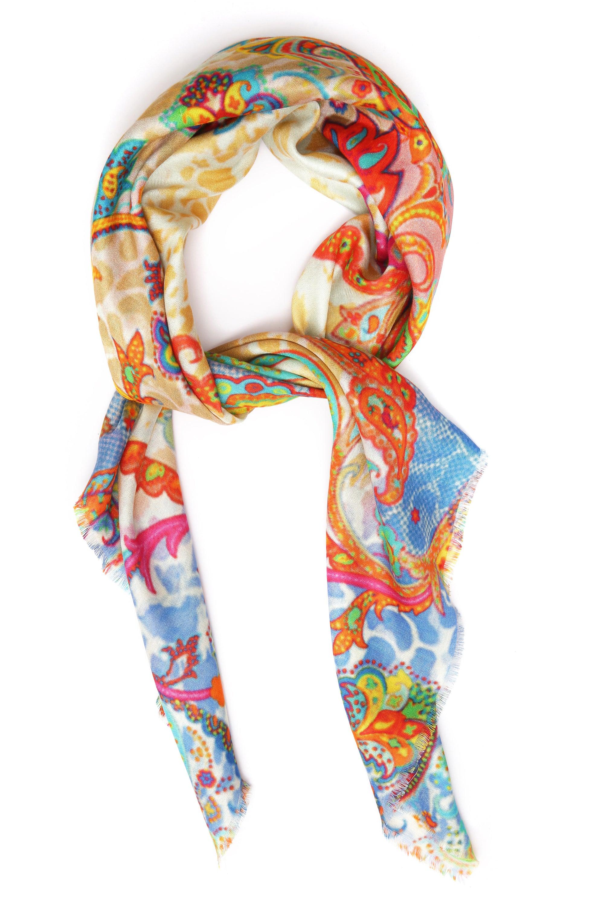 Printed Silk Scarf | Singhvis