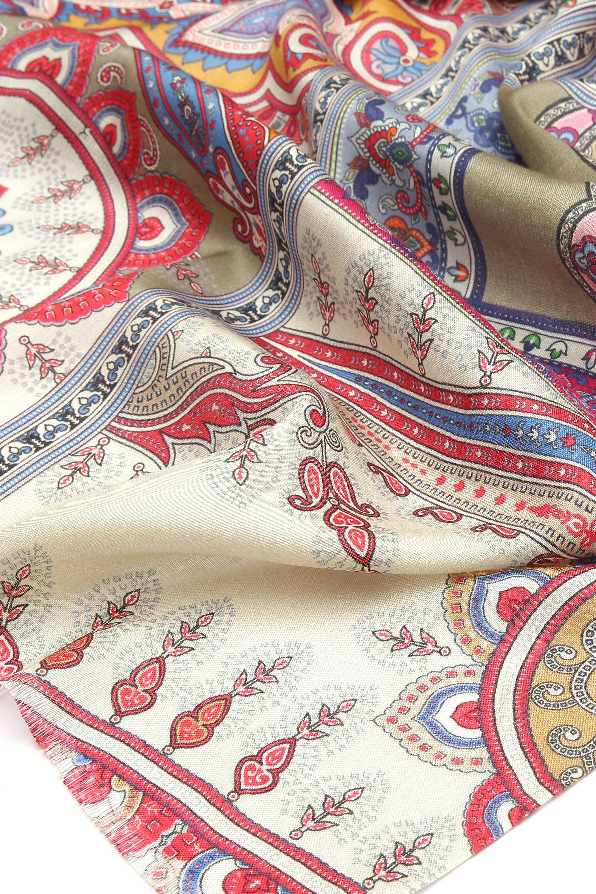 Printed Silk Scarf | Singhvis