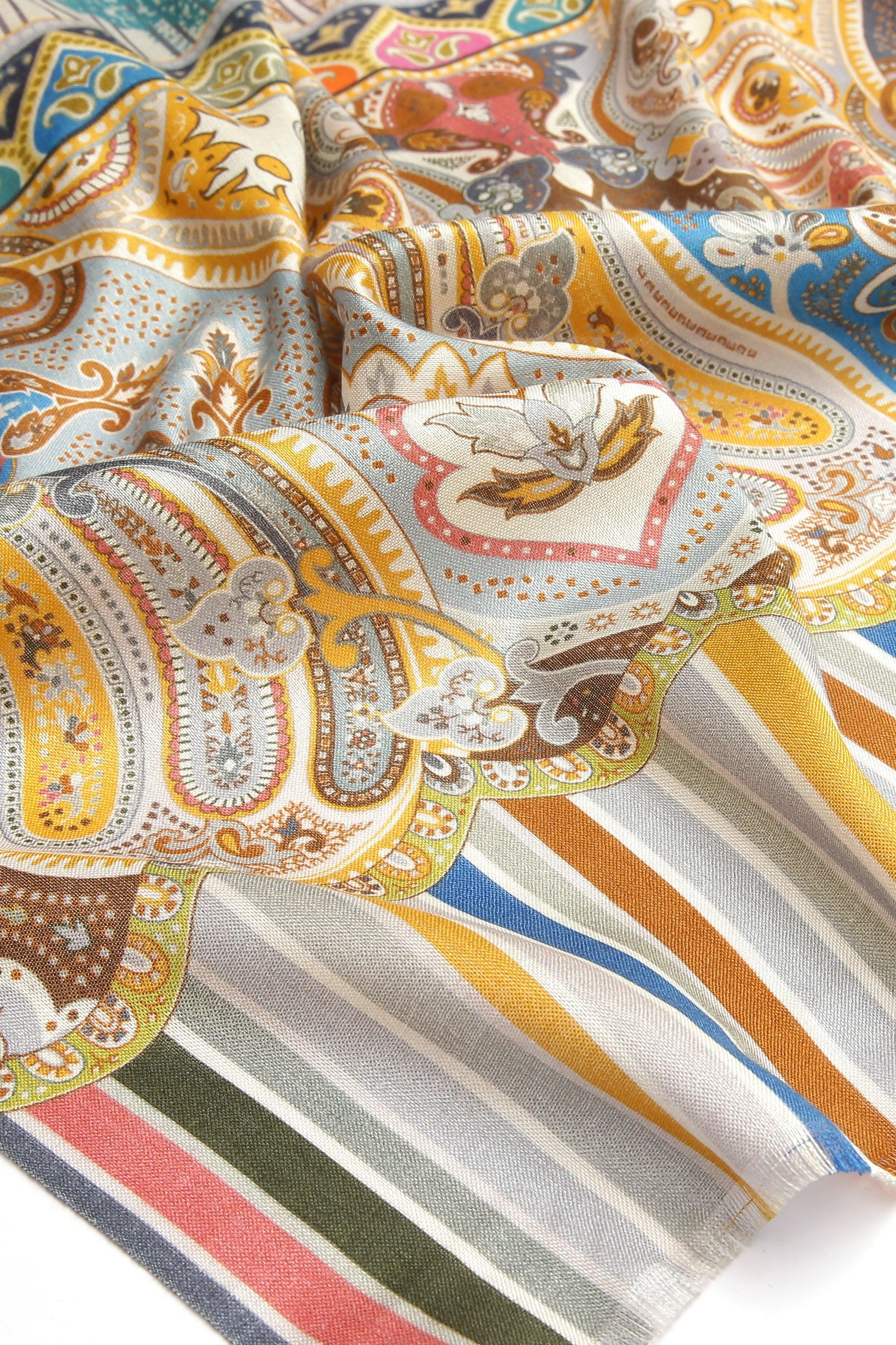 Printed Silk Scarf | Singhvis
