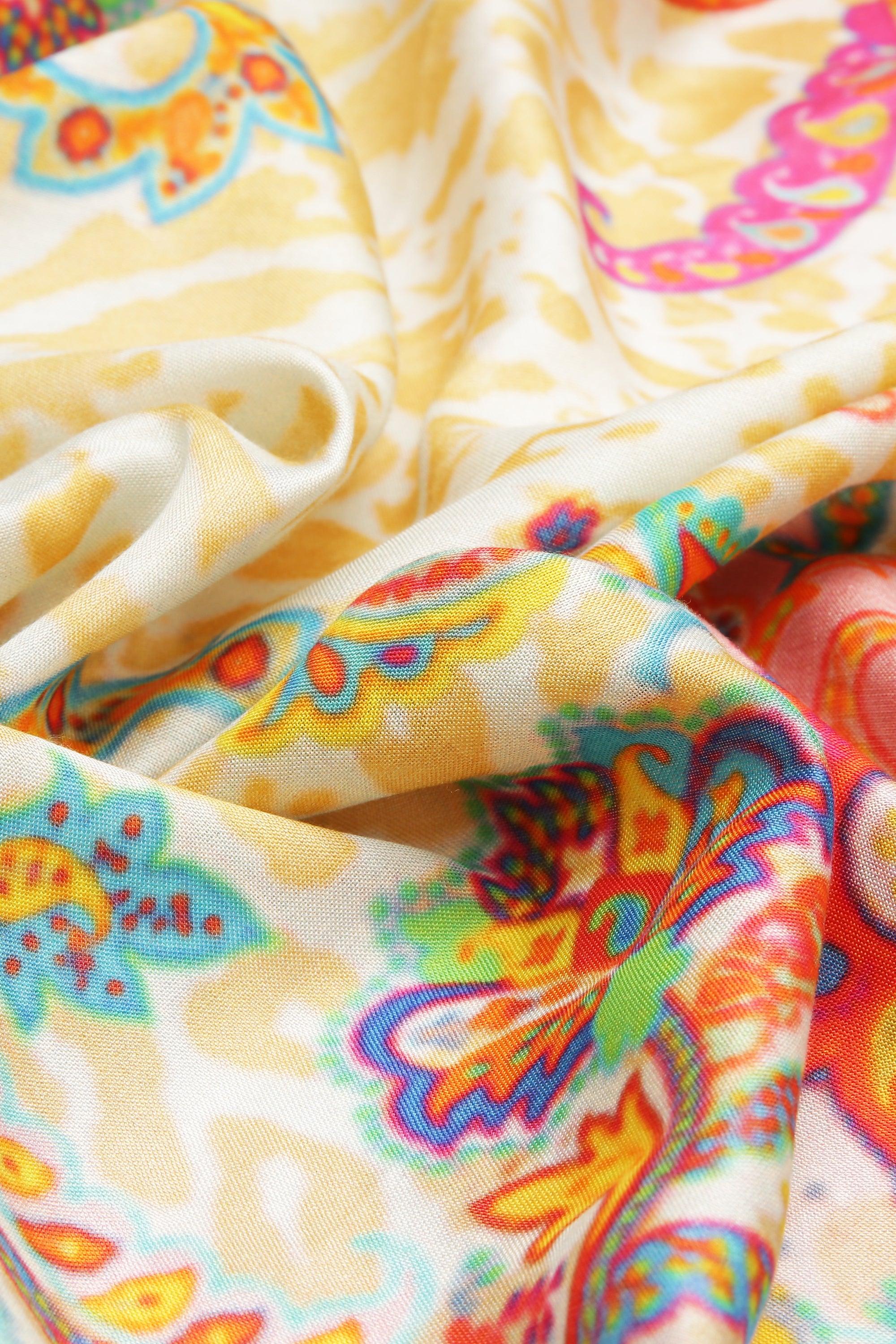 Printed Silk Scarf | Singhvis