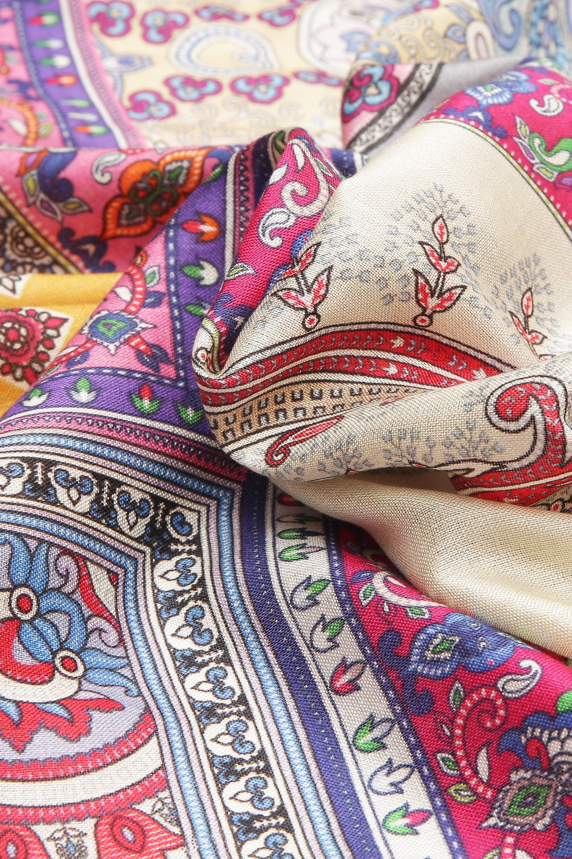 Printed Silk Scarf | Singhvis